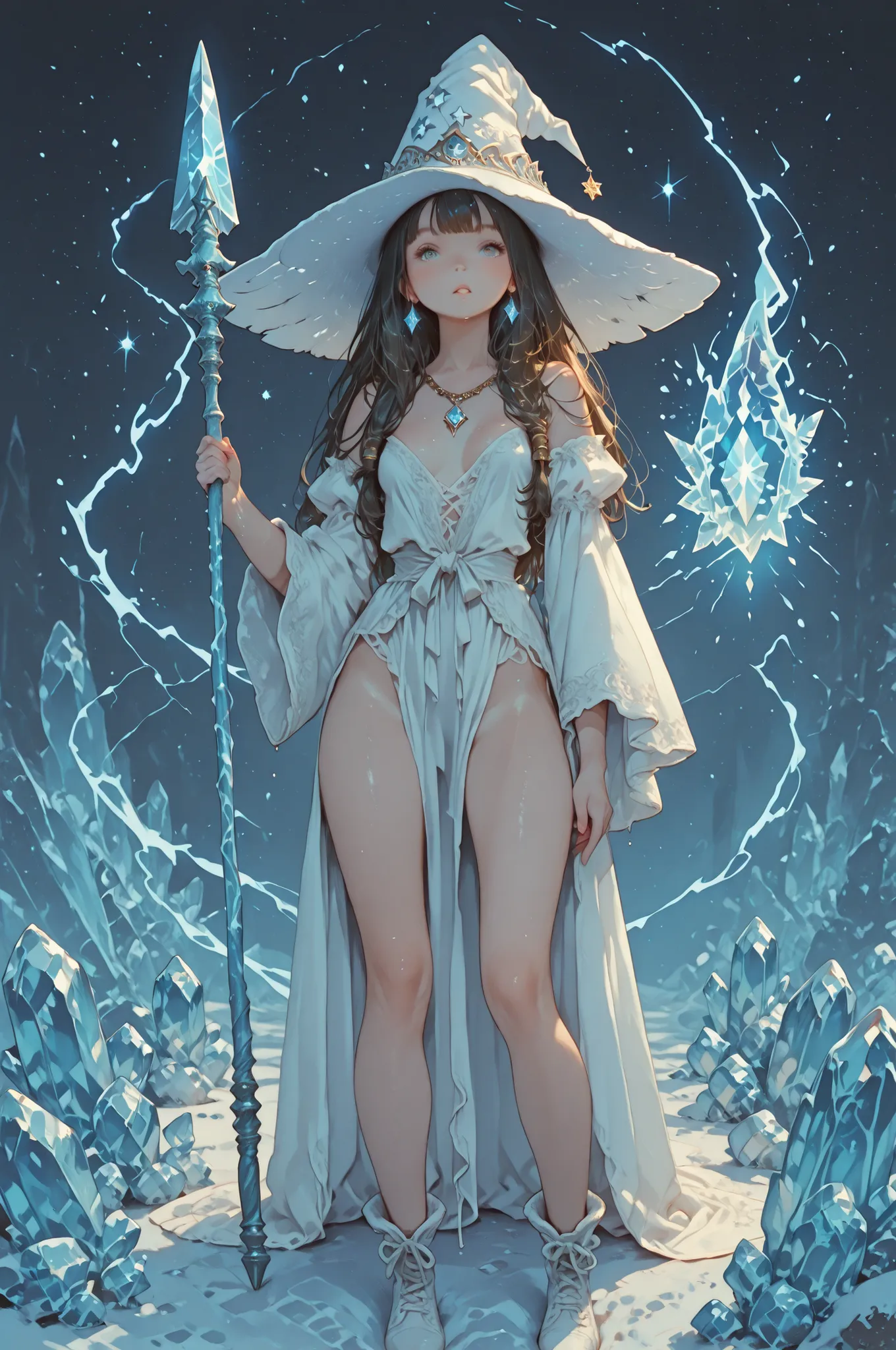 karasuchan1204,ice spear, angel witch, slut, crystal magic