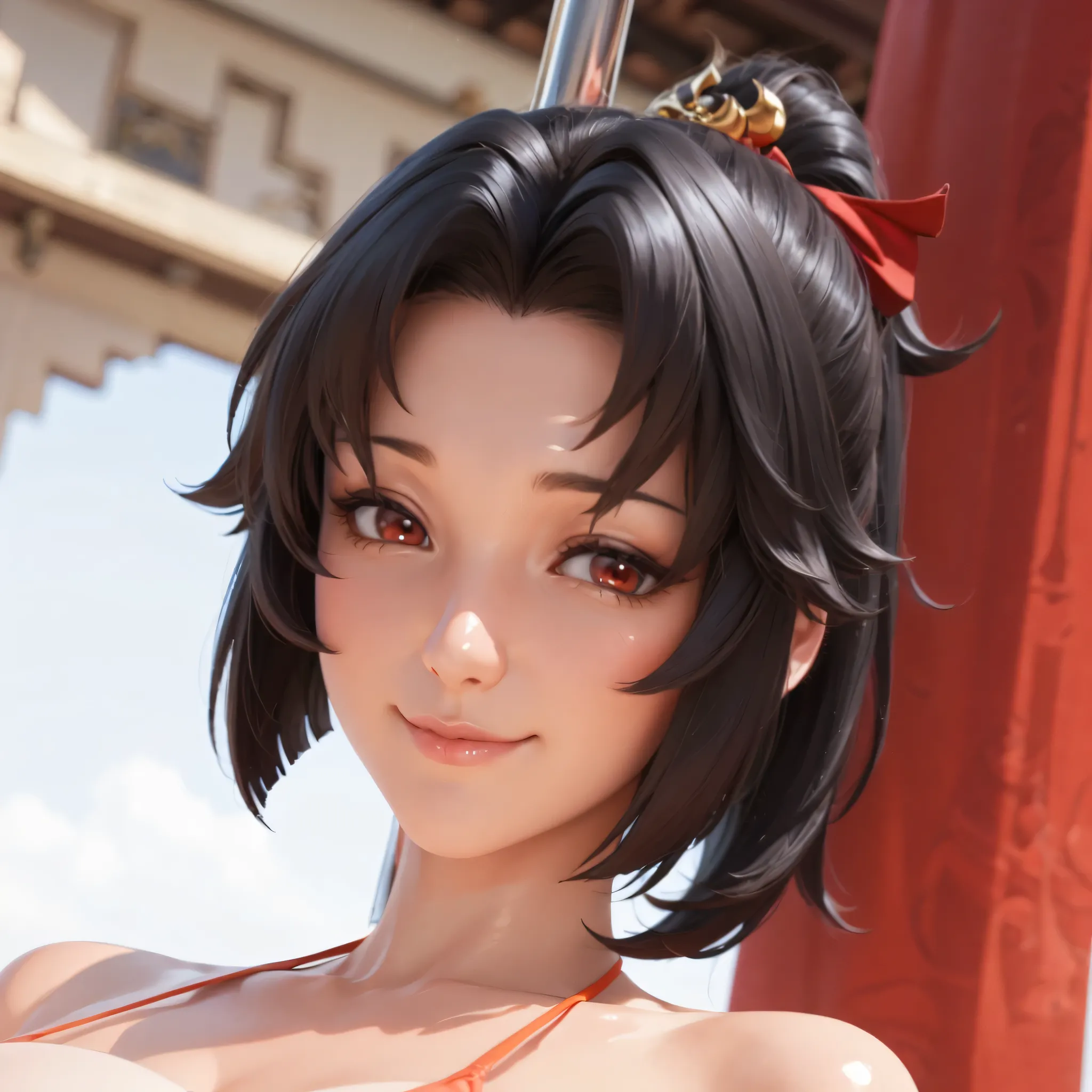 highres,best quality at best,masterpiece,quality,best quality,delicate facial features,look at the audience,there is light in the eyes,WZRYyunyingYP,(masterpiece),(best quality),masterwork,semrealistic,realistic,mature female,wide hips,fair_skin,shiny_skin...