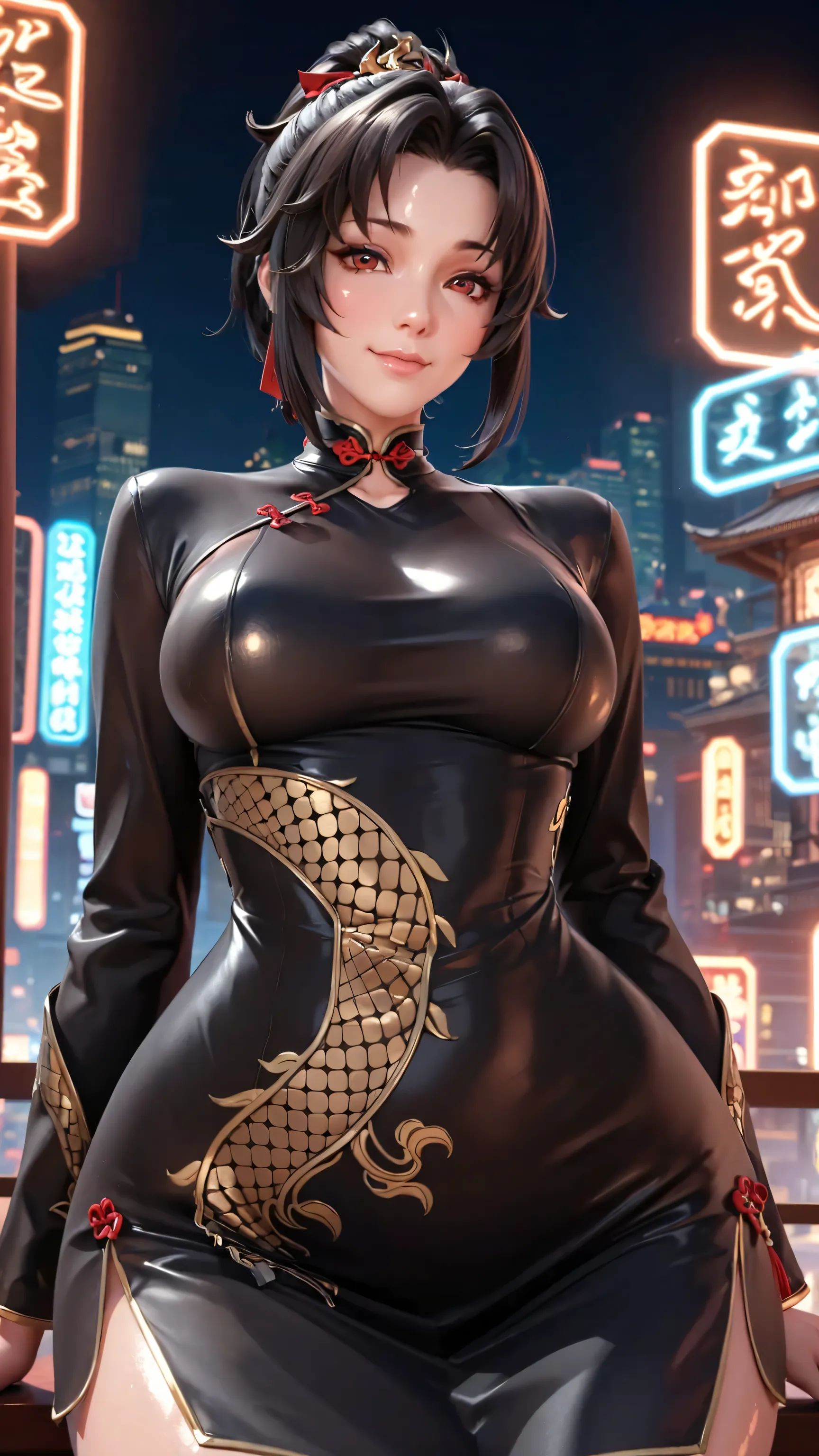 highres,best quality at best,masterpiece,quality,best quality,delicate facial features,look at the audience,there is light in the eyes,WZRYyunyingYP,(masterpiece),(best quality),masterwork,semrealistic,realistic,mature female,wide hips,fair_skin,shiny_skin...