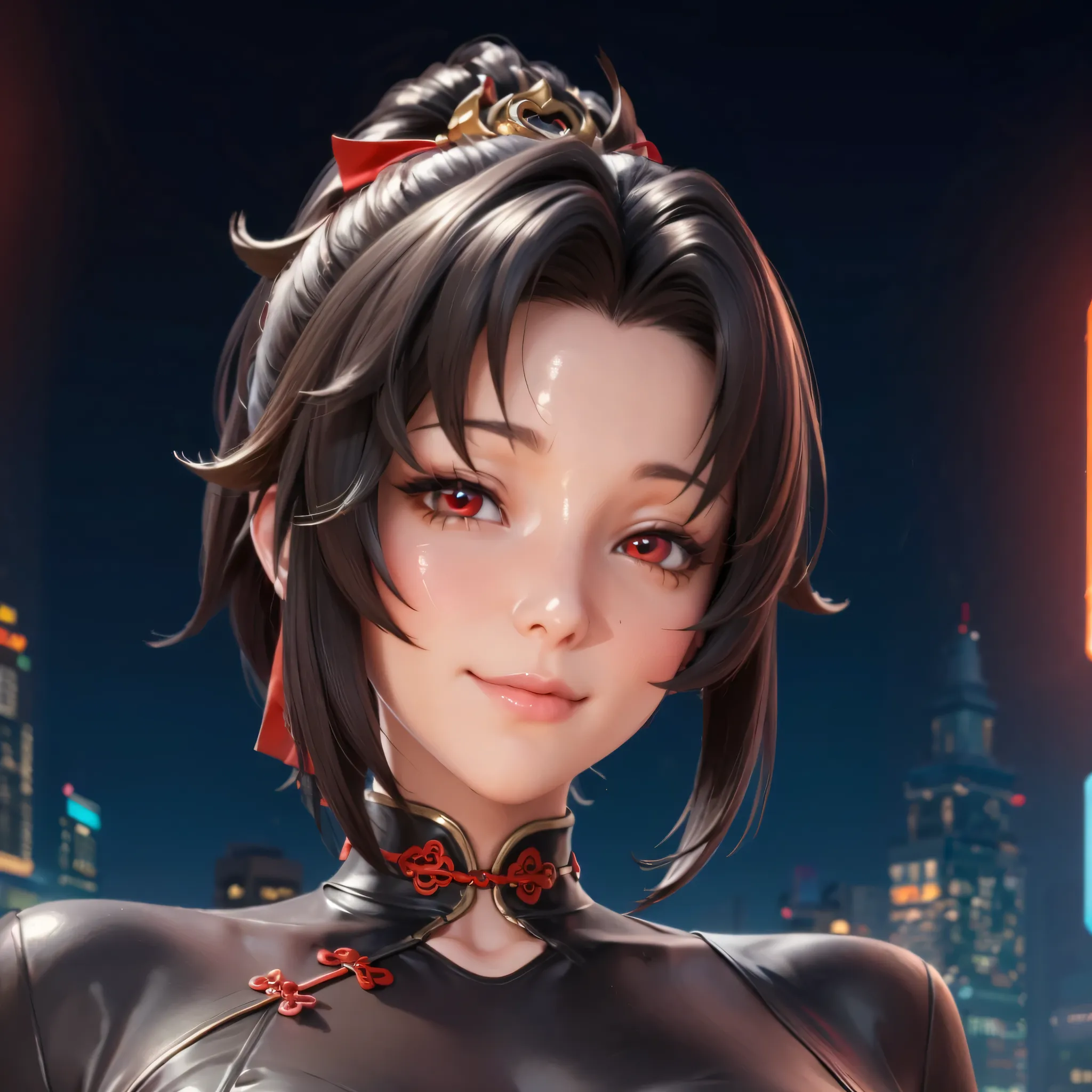 highres,best quality at best,masterpiece,quality,best quality,delicate facial features,look at the audience,there is light in the eyes,WZRYyunyingYP,(masterpiece),(best quality),masterwork,semrealistic,realistic,mature female,wide hips,fair_skin,shiny_skin...