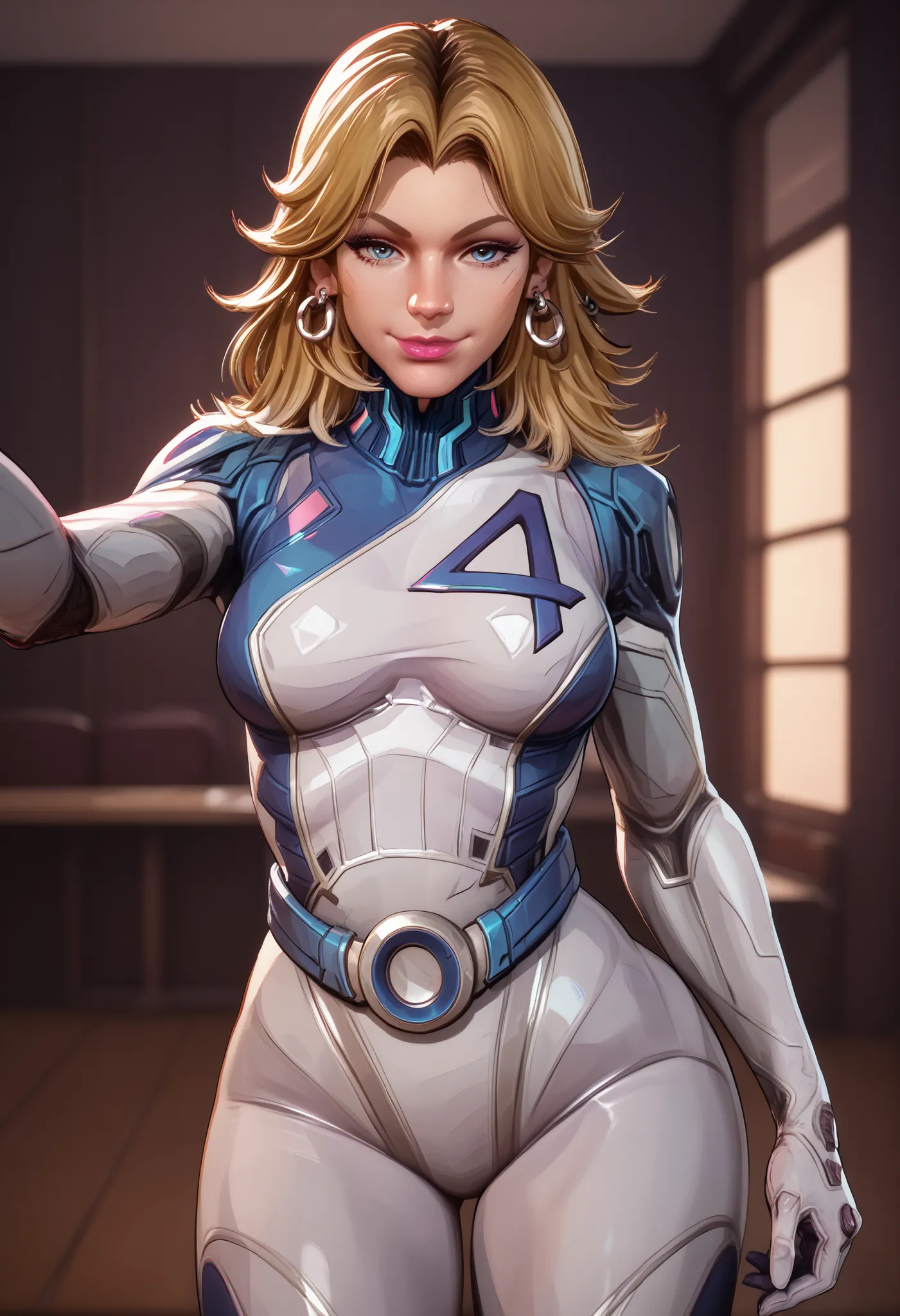 score_9 , score_8_up , score_7_up,, eyeliner, blue eyes, r1vals. earrings, taking a selfie, ((unique selfie view)), ((perfect hands)), ((perfect fingers)) ((perfect anatomy),, PONYXL_MarvelRivalsSueStorm_ownwaifu, selfie, mad-neon-noir. (pov:1.5),,1girl, b...