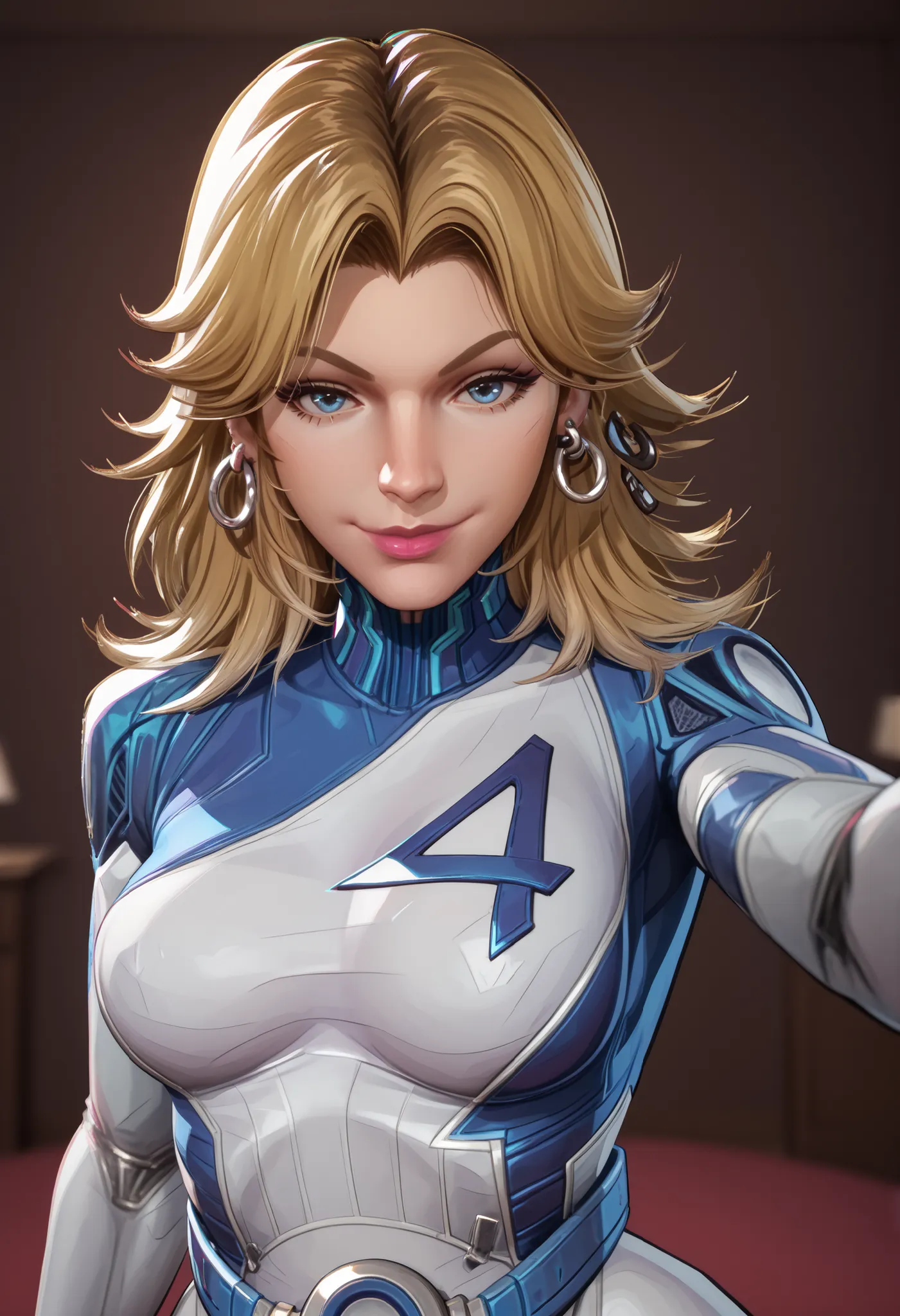 score_9 , score_8_up , score_7_up,, eyeliner, blue eyes, r1vals. earrings, taking a selfie, ((unique selfie view)), ((perfect hands)), ((perfect fingers)) ((perfect anatomy),, PONYXL_MarvelRivalsSueStorm_ownwaifu, selfie, mad-neon-noir. (pov:1.5),,1girl, b...