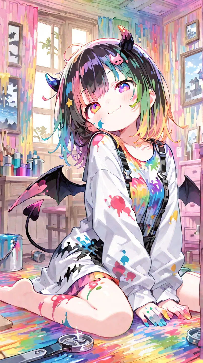 インクでイタズラ小悪魔♡