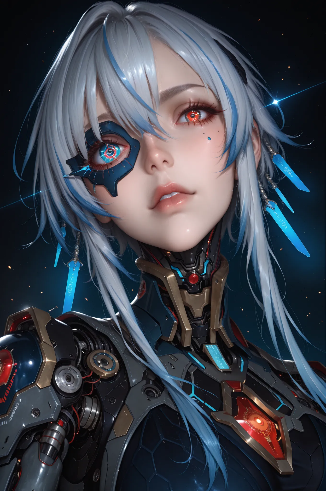 score_9, score_8_up , score_7_up , UHD, Masterpiece, amazing quality, very aesthetic, absurdres, ultra-detailed, break, masterpiece, best quality, ultra-detailed, 8k, illustration, (Cyborg's Eye:1.5, Cybernetic Eye:1.7, dynamic angle:1.3), Extreme macro cl...