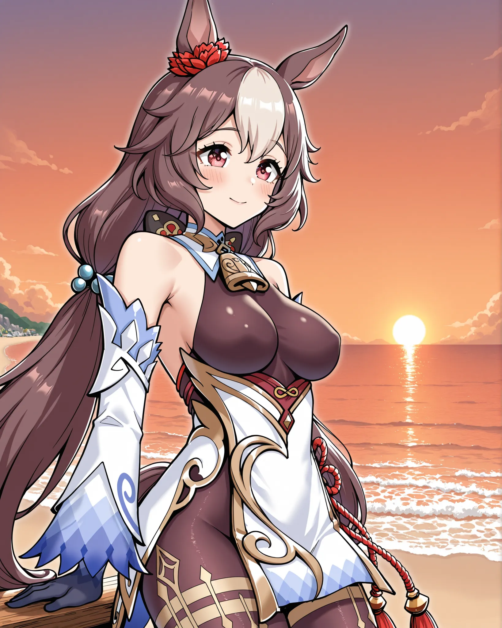 yamanin zephyr(Uma Musume),Uma Musume, solo, [Super beautiful CG], [Highly Detailed CG],[top quality], [Super Detailed], [CG illustration], [high resolution], [extremely delicate and beautiful], [super fine illustration],  very detailed skin, Medium Breast...