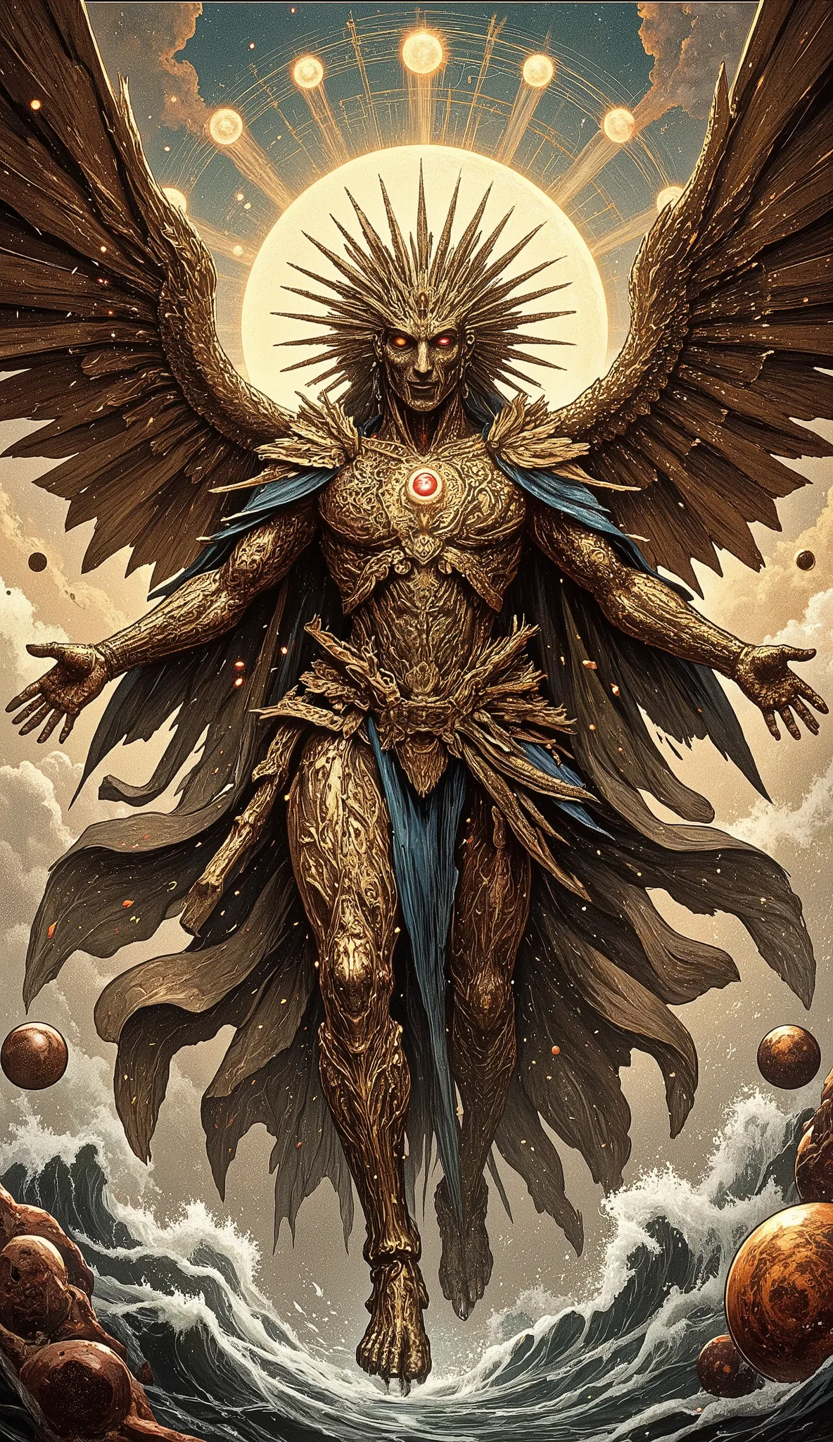   ，panoramic，full body shot, Realistic Portrait of Man himself  like da Vinci's perfectly symmetrical Vitruvian Man，   exquisite five-fold ，Perfect Face, perfect formWhat a piece of work is a man! how noble in reason! how infinite in faculties! in form and...