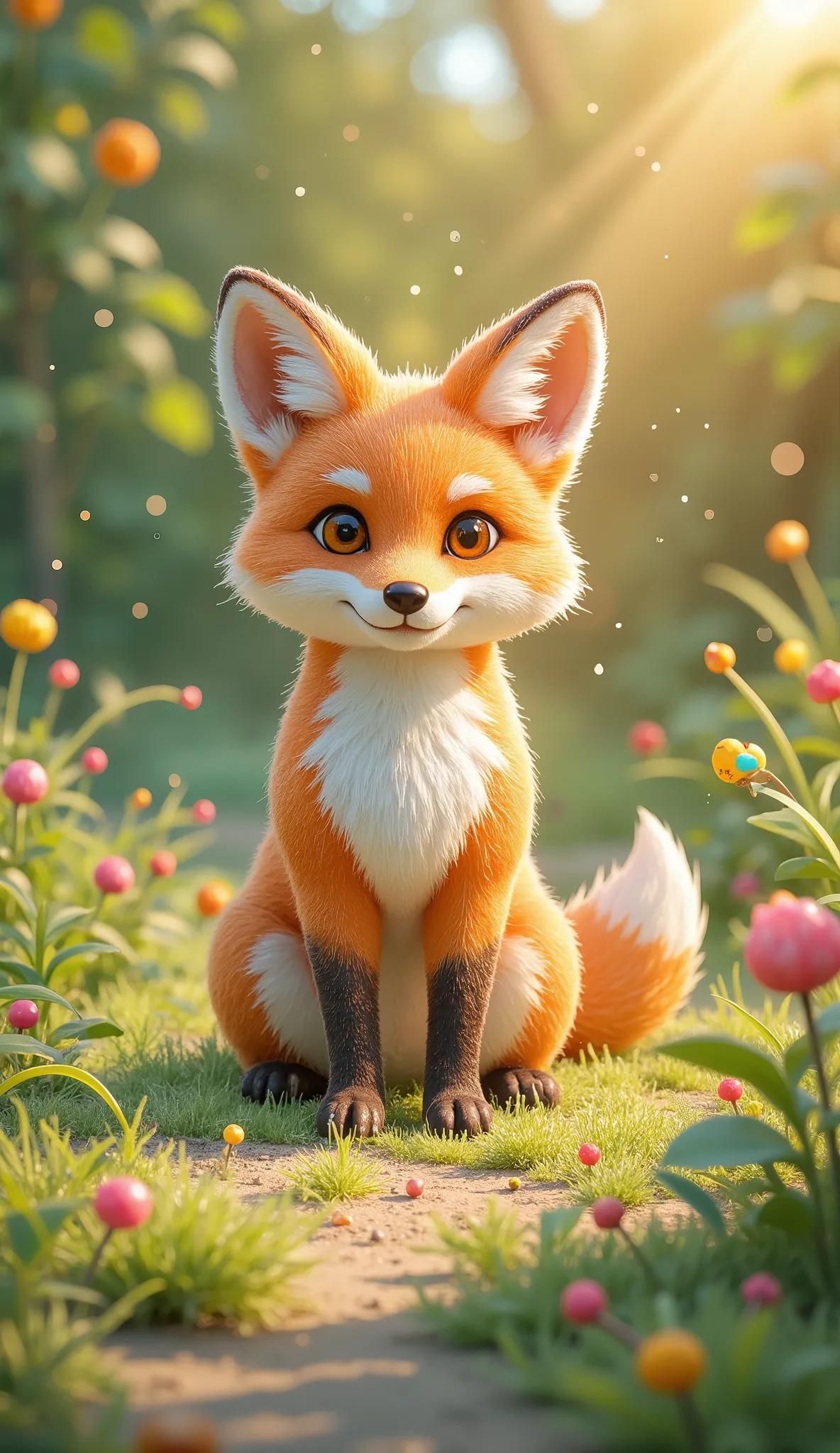 Fox,full body,standing,real,illustrations,FOX,Soft Expression, coat texture ,graceful standing posture,Grassland scenery,In the sunshine,4K,High Quality,realな質感,Detailed,Realistic,Seimitsu,Professional,vivid colors,Aggressive Composition