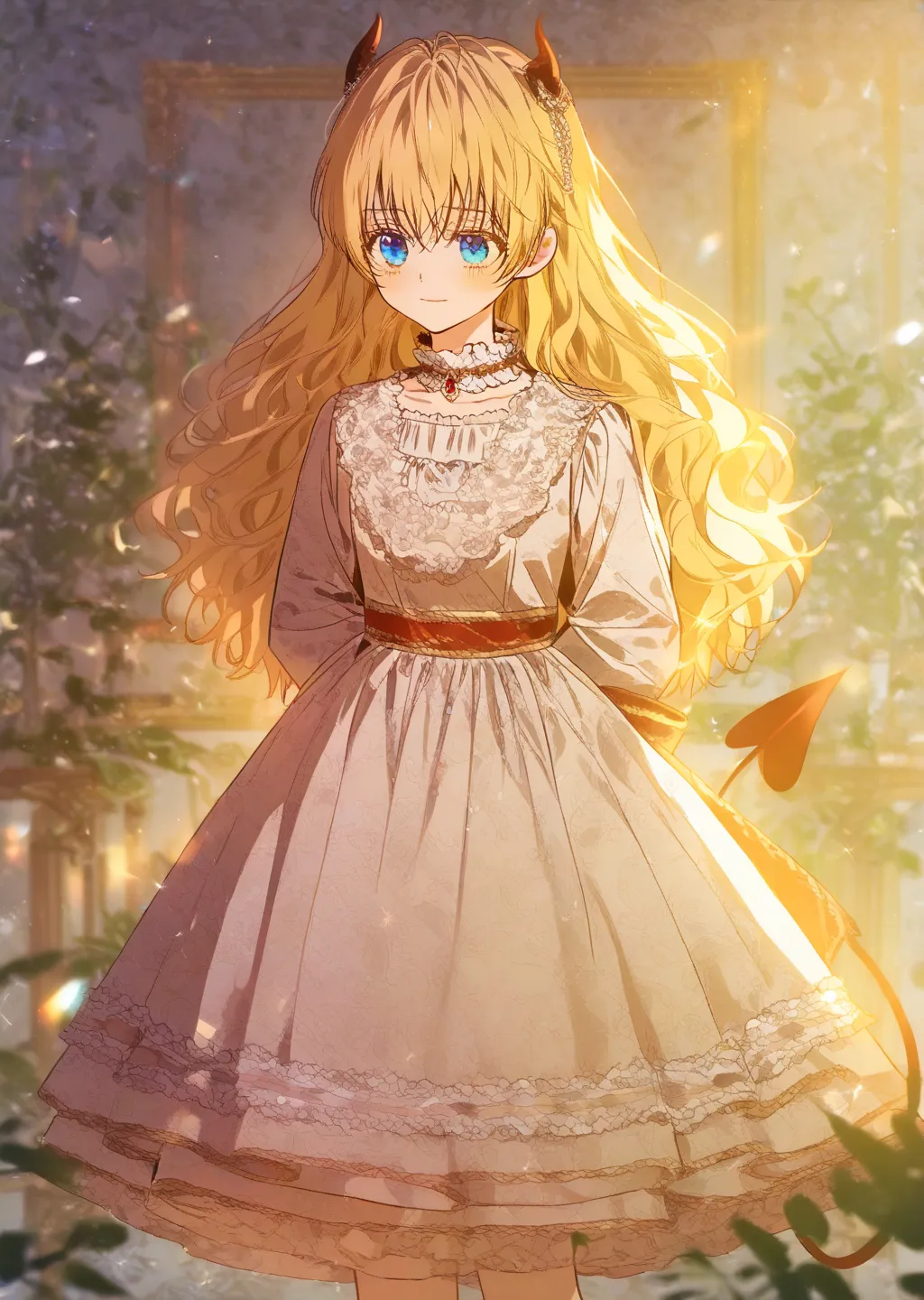 cute manhwa devil girl