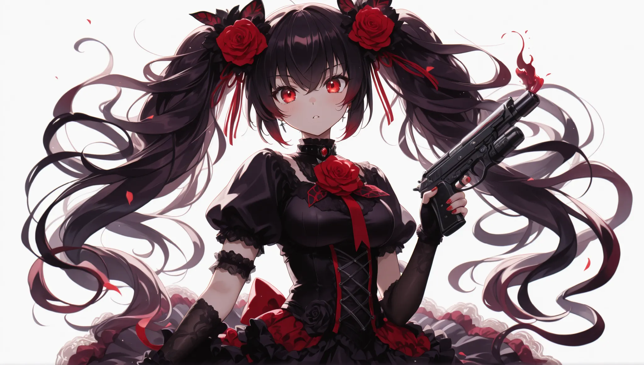 akane kurogane, red eyes