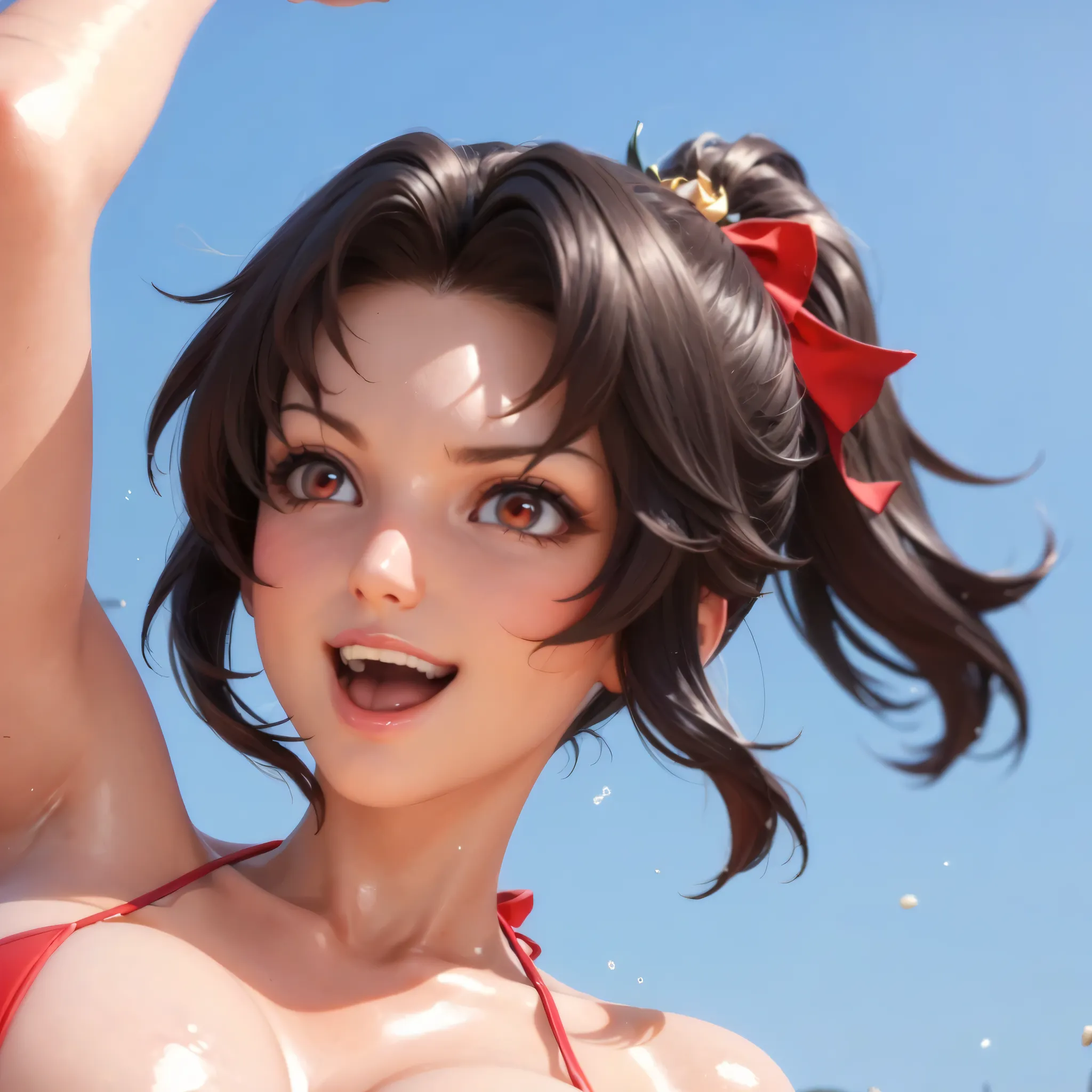 highres,best quality at best,masterpiece,quality,best quality,delicate facial features,look at the audience,there is light in the eyes,WZRYyunyingYP,(masterpiece),(best quality),masterwork,semrealistic,realistic,mature female,wide hips,fair_skin,shiny_skin...