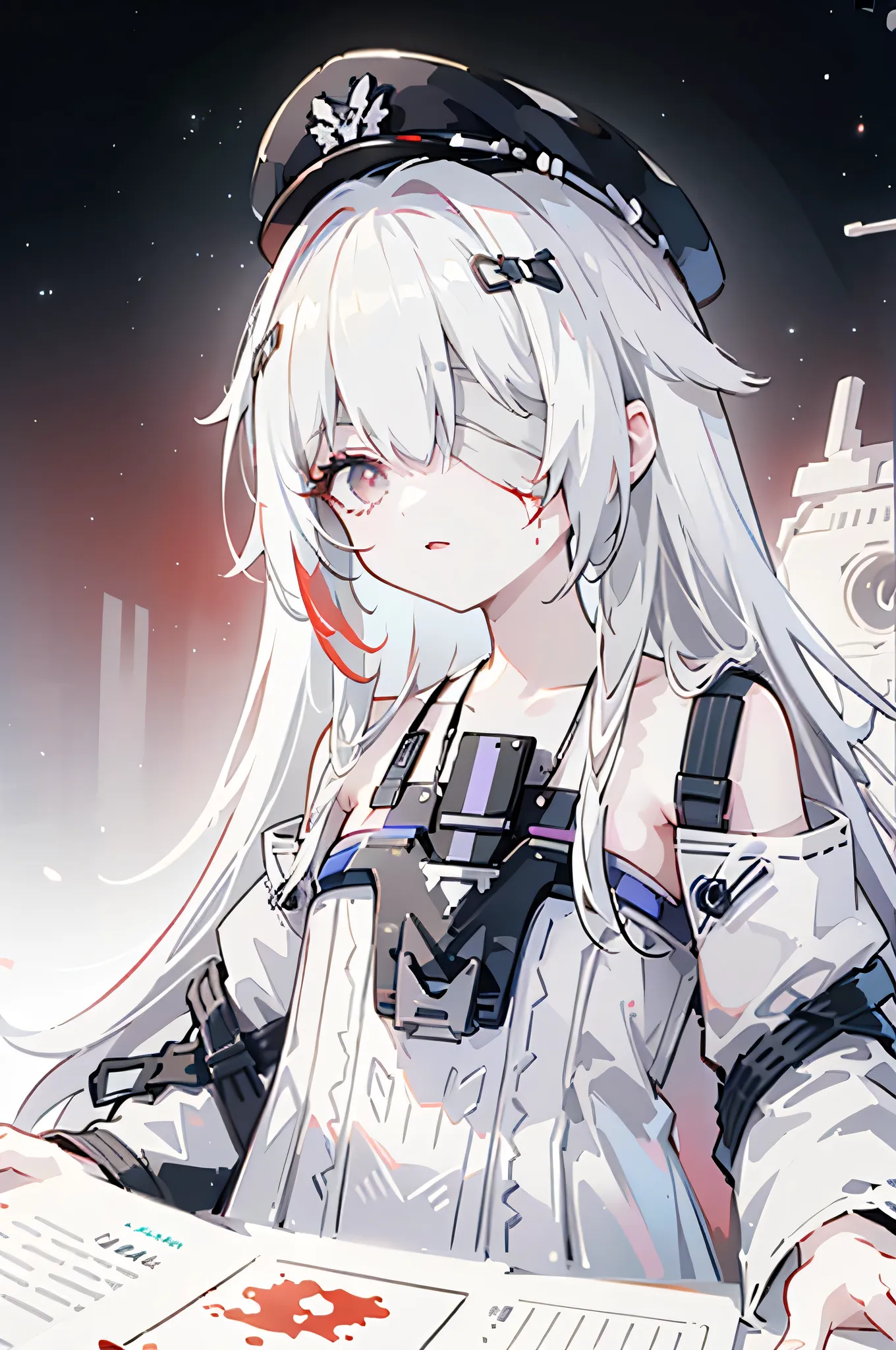 bandage over one eye,(ultra-detailed), (extremely best illustration), (hyper quality), gorgeous and rich graphics, (extremely beautiful and beautiful:1.21), (beautiful lighting), bright light, detailed composition, (whole body:1.3), ( Perfect Composition),...