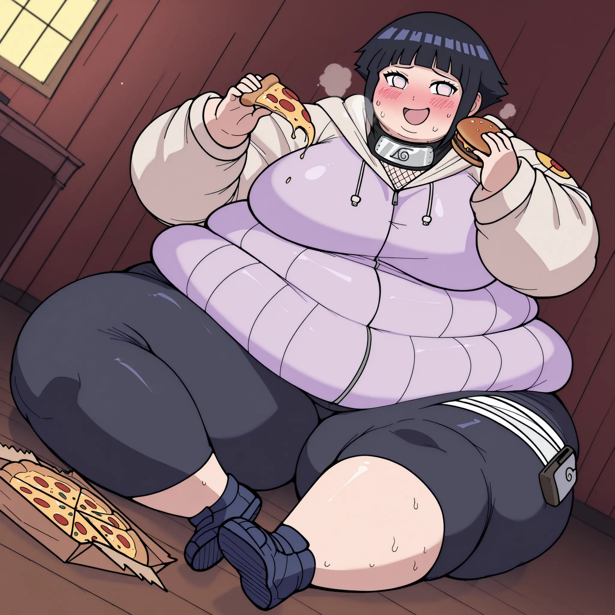 score_9, score_8_superior, score_7_superior, score_6_superior, score_5_superior, score_4_superior, break, sauce_anime,
One girl, Hyuuga Hinata, short hair, Black Hair, no psuperiorils, Blunt bangs, Shiny Hair, White eyes, hoodie, Lower the hood, Long sleev...