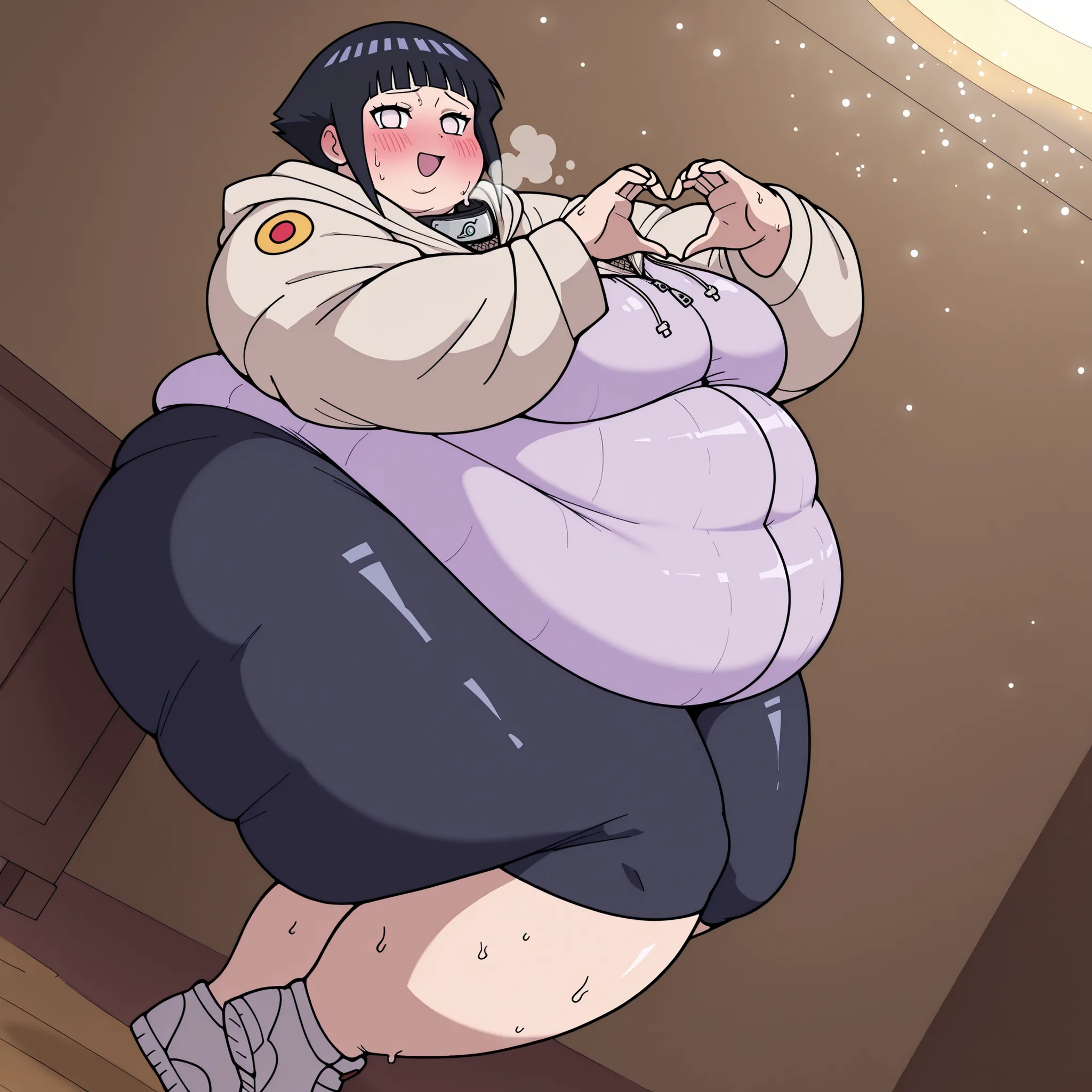 score_9, score_8_superior, score_7_superior, score_6_superior, score_5_superior, score_4_superior, break, sauce_anime,
One girl, Hyuuga Hinata, short hair, Black Hair, no psuperiorils, Blunt bangs, Shiny Hair, White eyes, hoodie, Lower the hood, Long sleev...