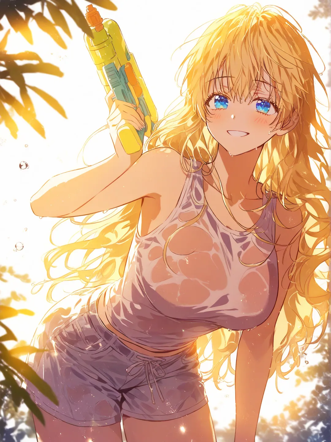 wet manhwa girl