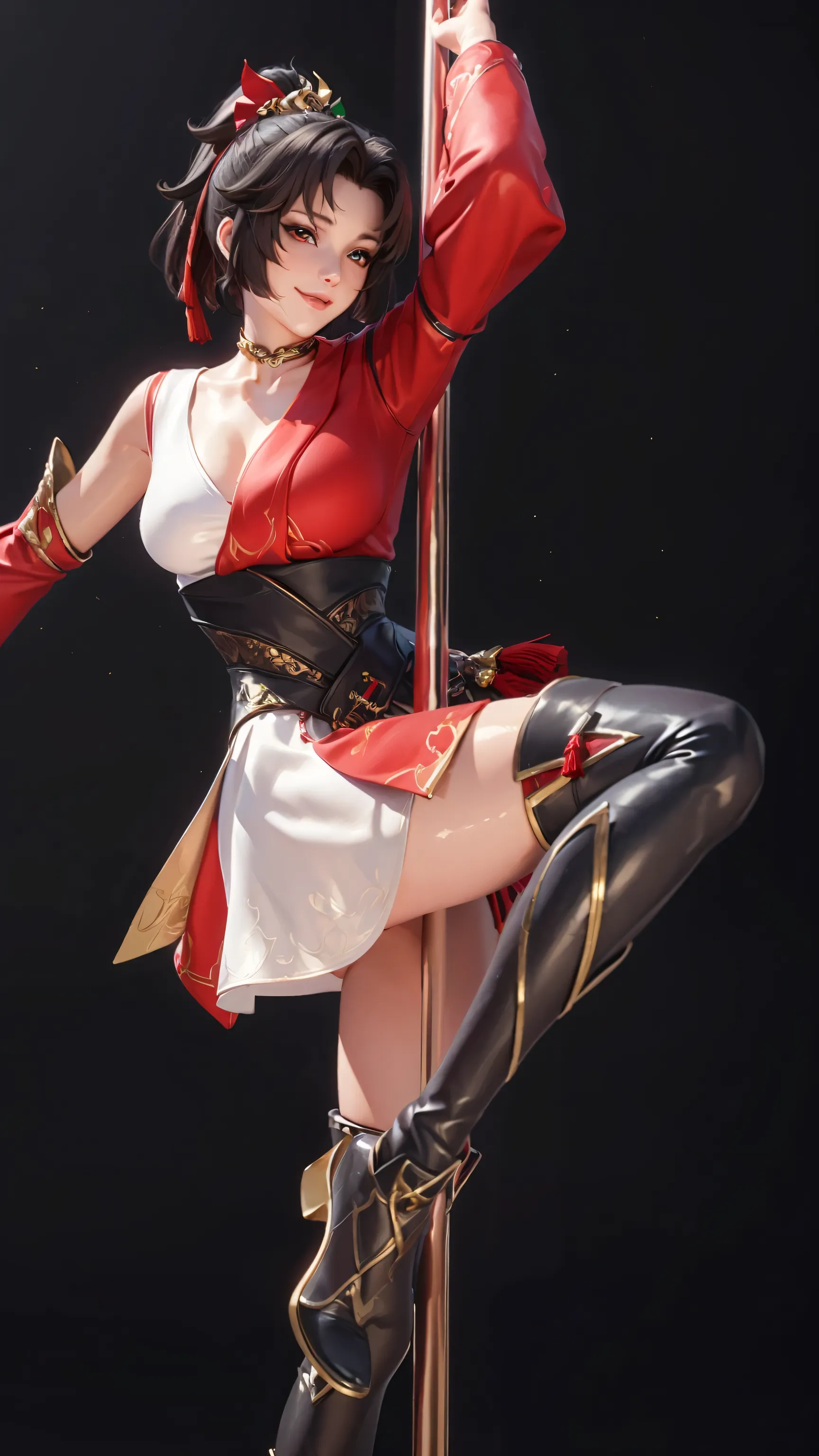 highres,best quality at best,masterpiece,quality,best quality,delicate facial features,look at the audience,there is light in the eyes,WZRYyunyingYP,(masterpiece),(best quality),masterwork,semrealistic,realistic,mature female,wide hips,fair_skin,shiny_skin...