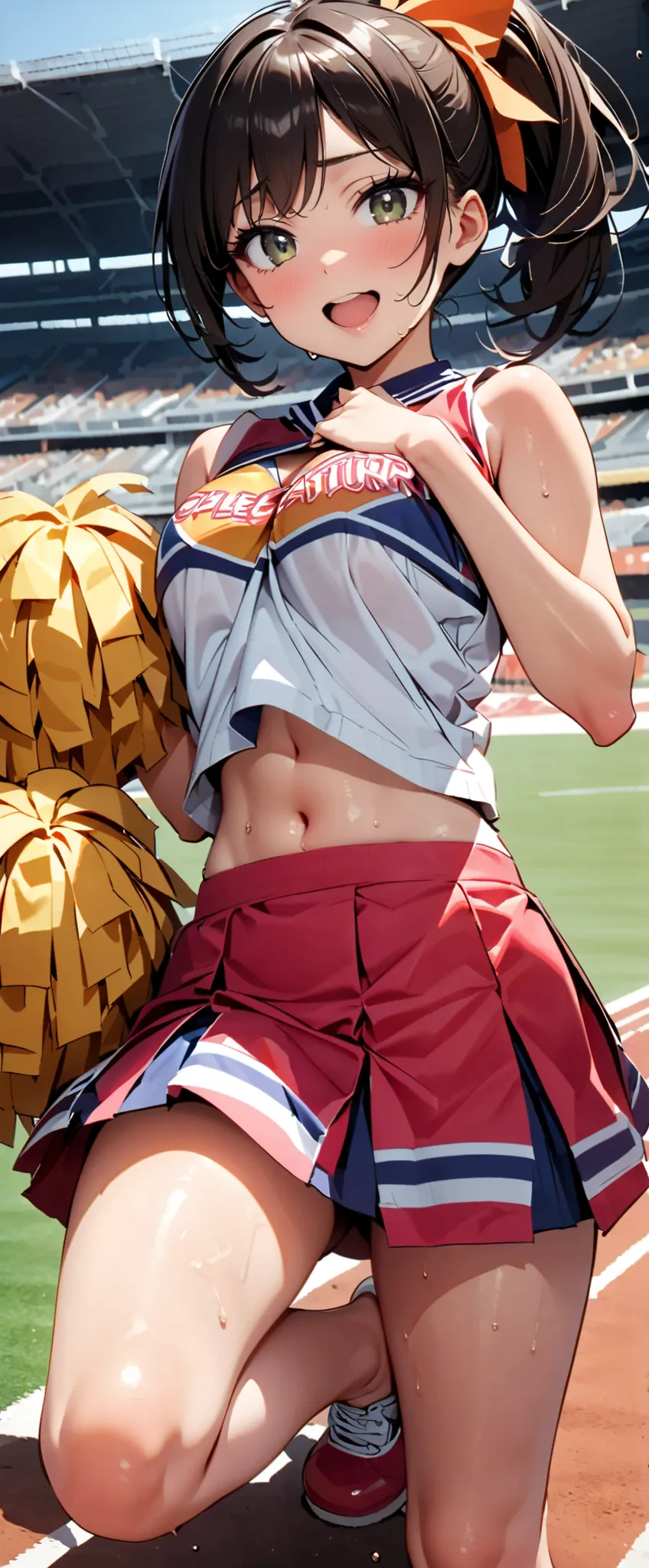 (masterpiece,top quality,Ultra High Resolution),1 Japanese woman, (((Very beautiful person ))), cute girl、WATCH THE PHOTOGRAPHER､  (()), very cute face, Shiny Lips,   double eyelids on both eyes  ,natural smile、 natural makeup, long eyelashes, ､,  Perfect ...