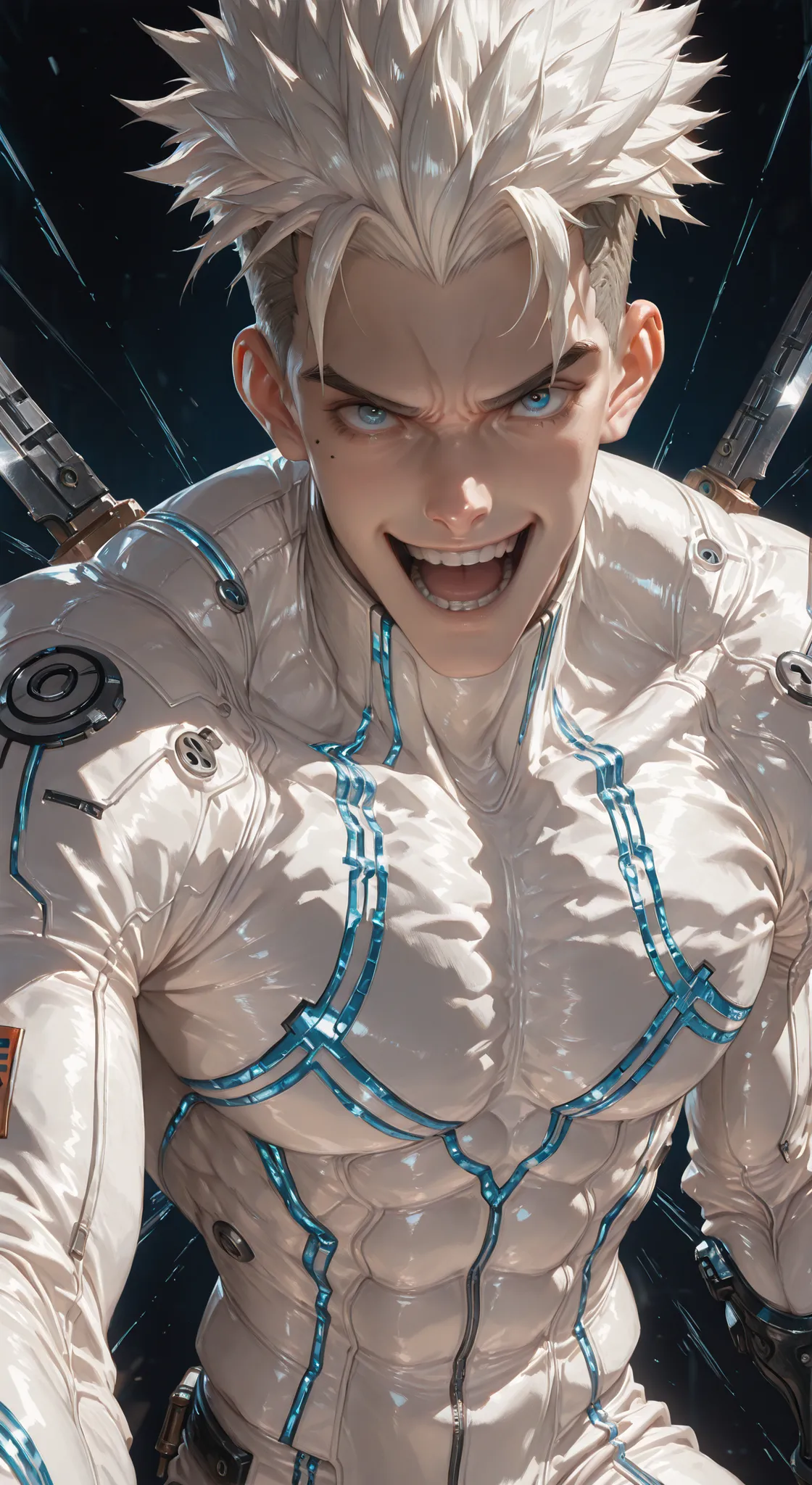 (masterpiece:1.35), (very aesthetic, best quality:1.3), highly detailed, dark environment, backlit, absurdres, close-up view,  hyperdetailed realism, addmicrodetails, realistic 3d artstyle, detailed shading, realistic clothing and textures, solo, looking a...