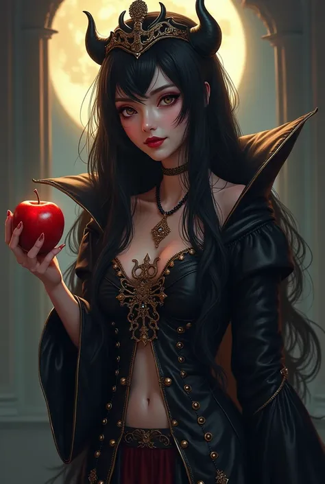 ((RAW images), strange, (ความละเอียดstrange), Masterpiece, Best Quality, (CG wallpaper with a very high resolution of 8k), (best illustrations), (Best Shadows), realistic light, Beautiful and subtle glow, ((Age 21 years)), girl, Black Long Hair, Black Quee...