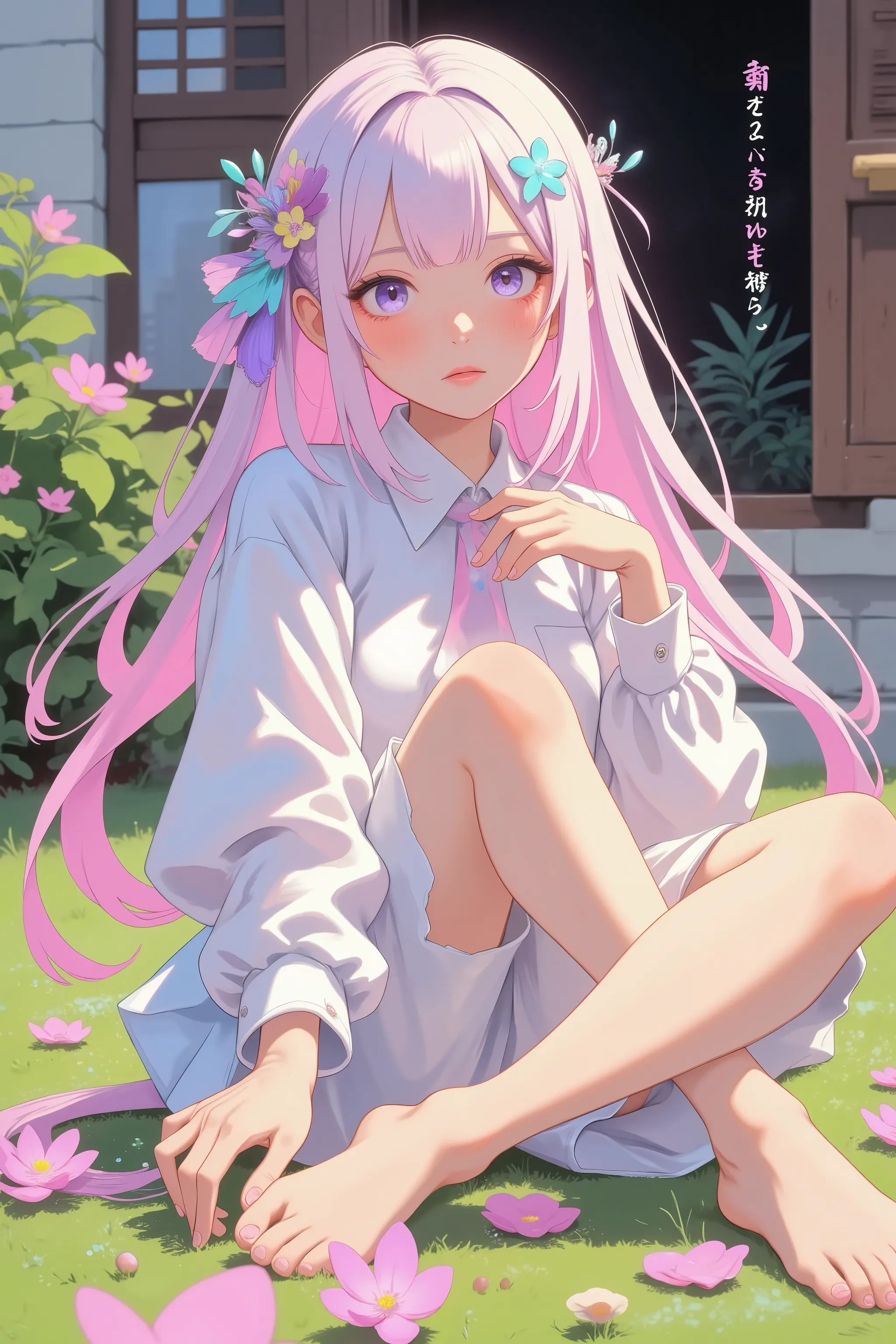 GRFTI,sref12506xx7448471, digital illustration in a whimsical, cartoonish, anime style. The overall texture of the drawing is smooth, with clean, defined lines and a slight pastel-like quality to the colors, creating a gentle, soothing atmosphere ,youhuo...