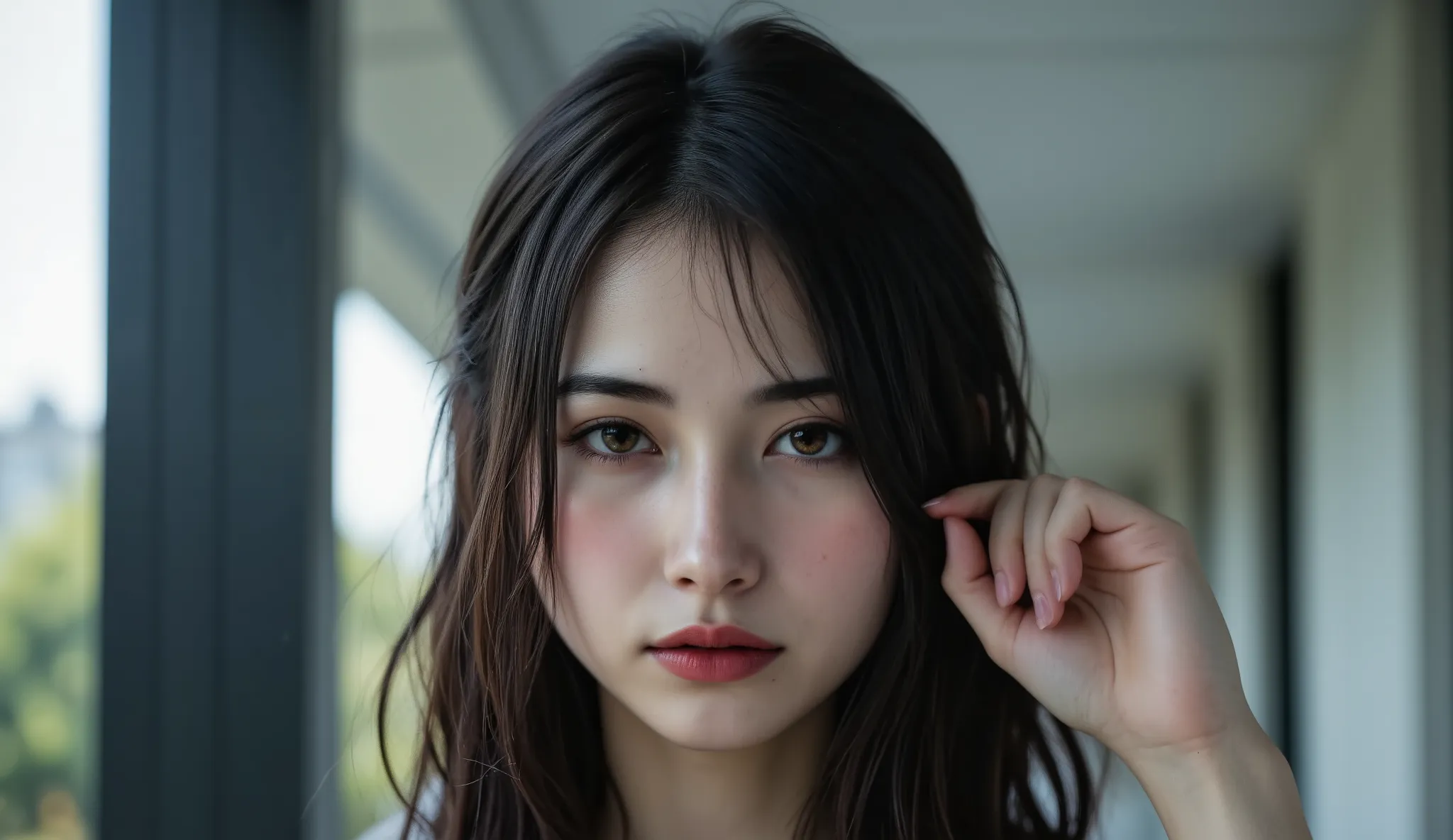 (masterpiece, HIGH DEFINITION, A Cinematic Experience, Photorealistic, Original photo, Super Detailed), 8k, Wallpaper, 1 woman, close-up, Focus on the Face, Dramatic Scene Change
Light appeared after breaking through the fog, The seal is broken, One Woman...