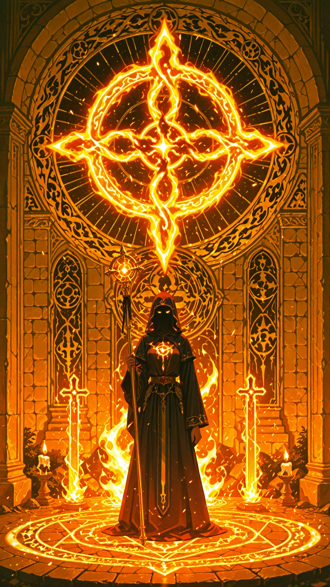 womanhood, Holy Circle, Holy Spell, Holy Symbol Rod, Burn,