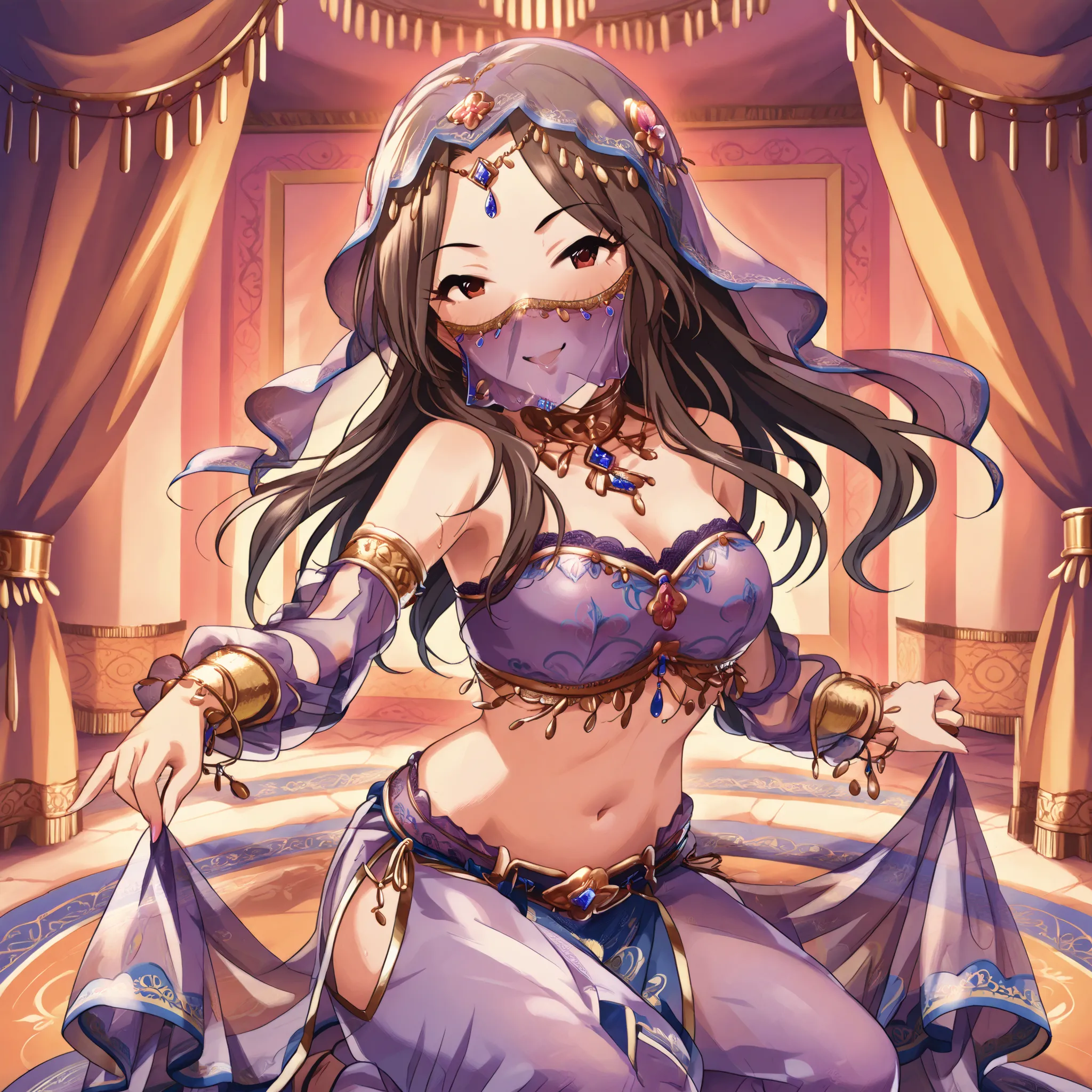 1girl:1 . 5) , (Seul:1 . 5) , score_9 , score_8_haut , score_7_haut , source_anime , Official work  , ultra-detailed , masterpiece , best quality , high res , beaux yeux , detailed eyes , Detailed Face , beautiful detailed eyes , Idolm@ster, Komuro Chinami...