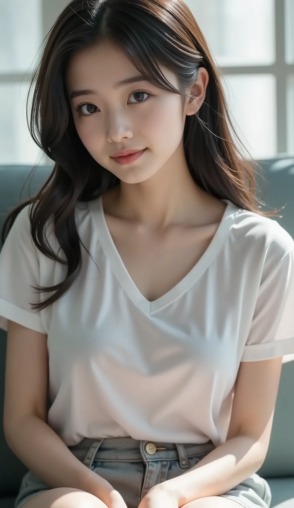 8 girl, black hair, Japanese, (masterpiece:1.3)、1 person, Super detailed finish、(High resolution、8K:1.3)、(highest quality、Ultra-realistic as a photo:1.harp focus, 超High resolutionの顔、the face is in focus、Ultra high definition and beautiful eyes, very cute、v...