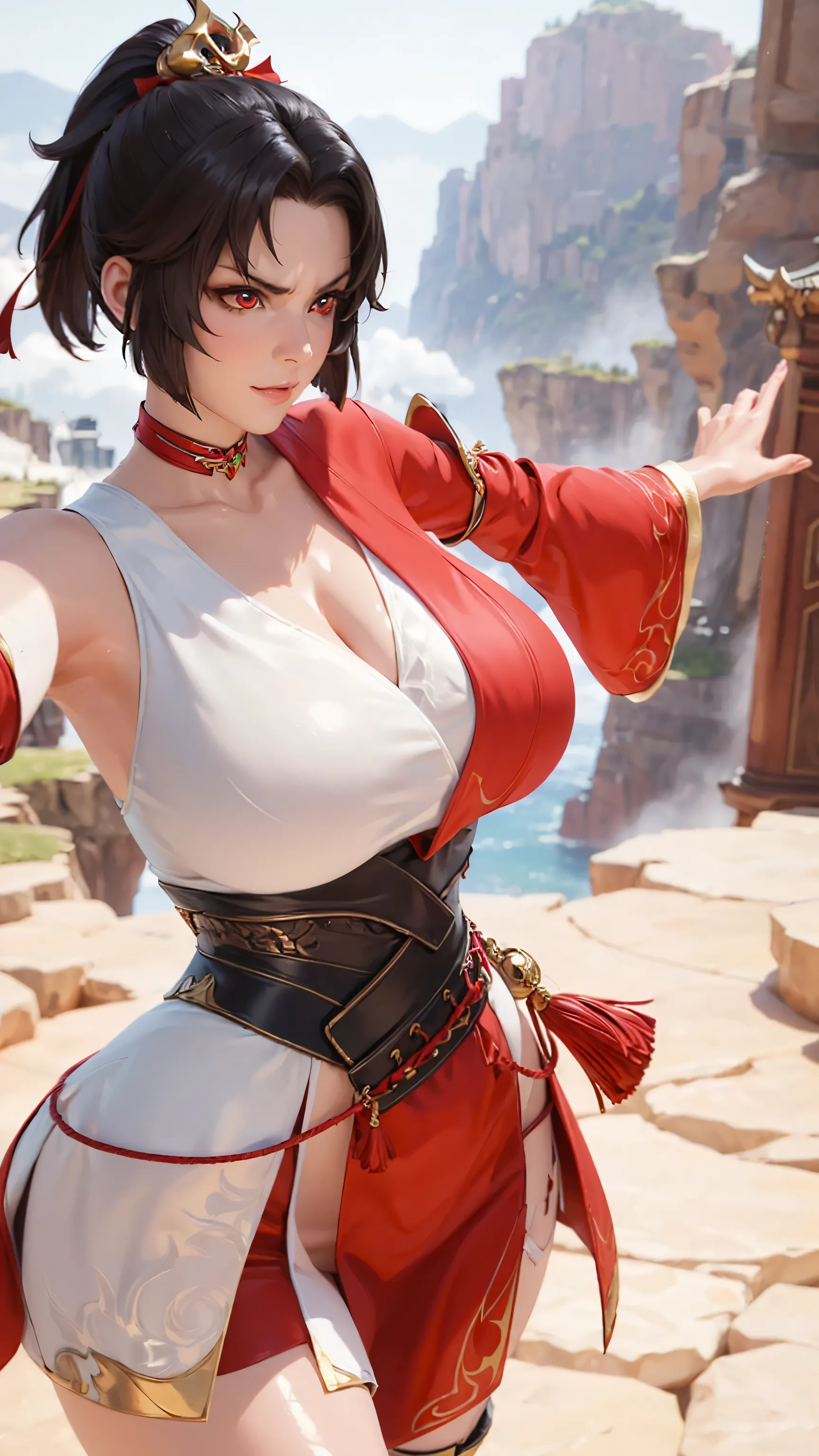 highres,best quality at best,masterpiece,quality,best quality,delicate facial features,look at the audience,there is light in the eyes,WZRYyunyingYP,(masterpiece),(best quality),masterwork,semrealistic,realistic,mature female,wide hips,fair_skin,shiny_skin...