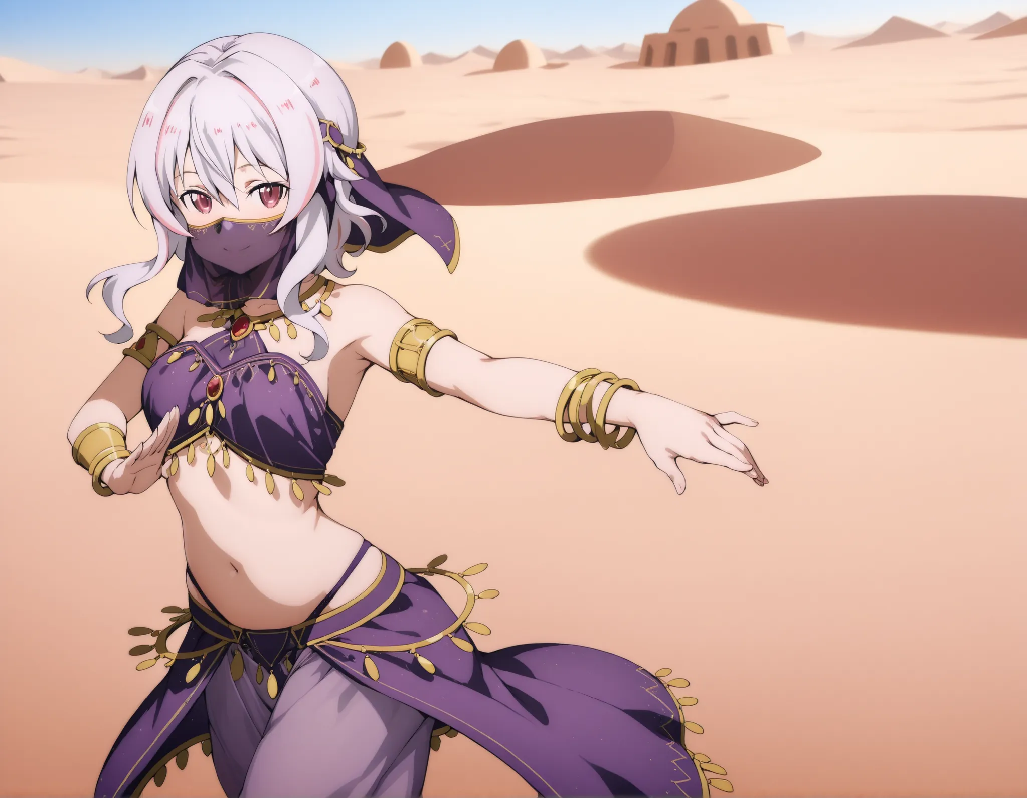 Strea sao, dancer,belly dance attire , belly dancing,mouth veil, veil, armlet, desert, oasis,dancing, smile,harem skirt, harem pants, belly dancing, harem veil,dancing with veils,seductive pose