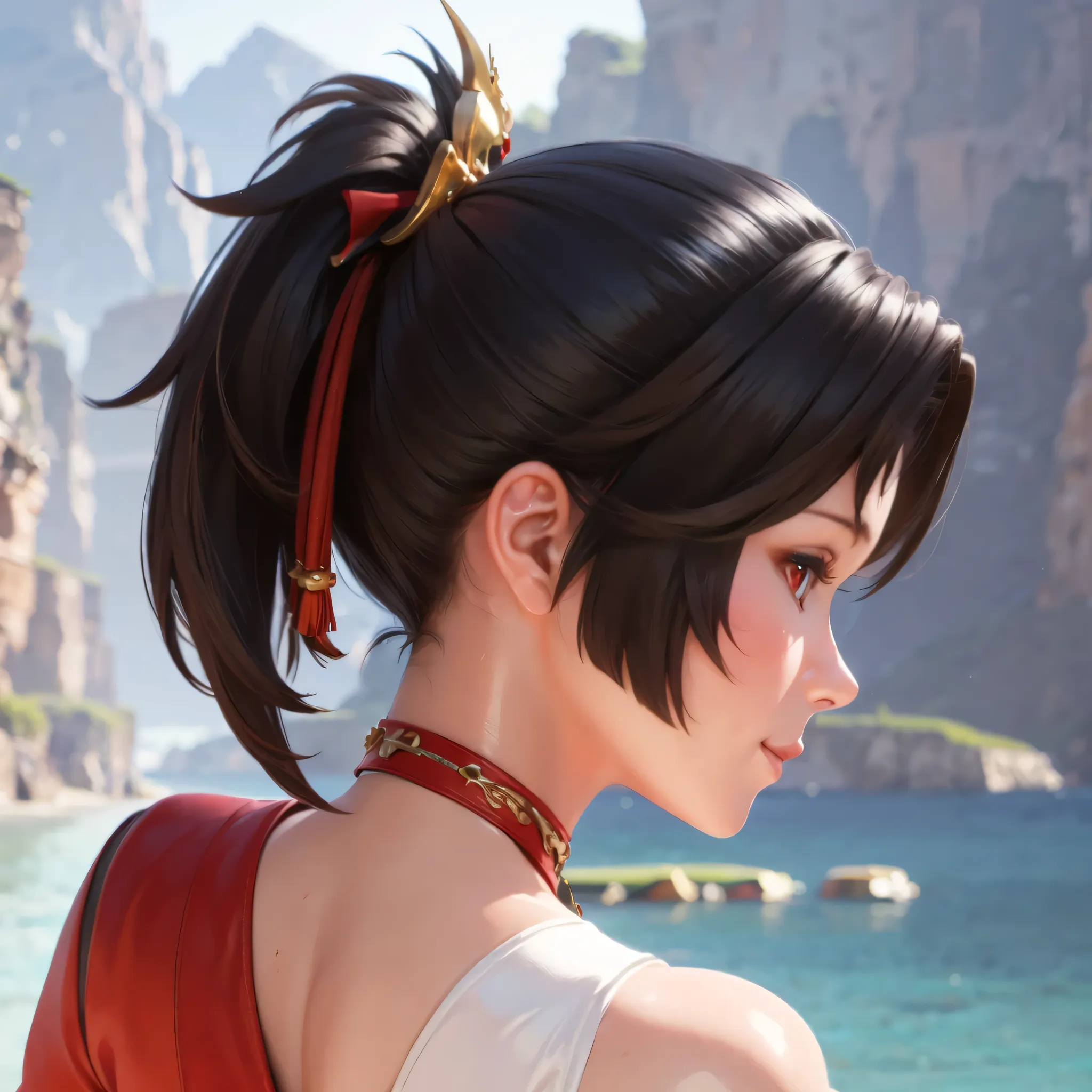 highres,best quality at best,masterpiece,quality,best quality,delicate facial features,look at the audience,there is light in the eyes,WZRYyunyingYP,(masterpiece),(best quality),masterwork,semrealistic,realistic,mature female,wide hips,fair_skin,shiny_skin...