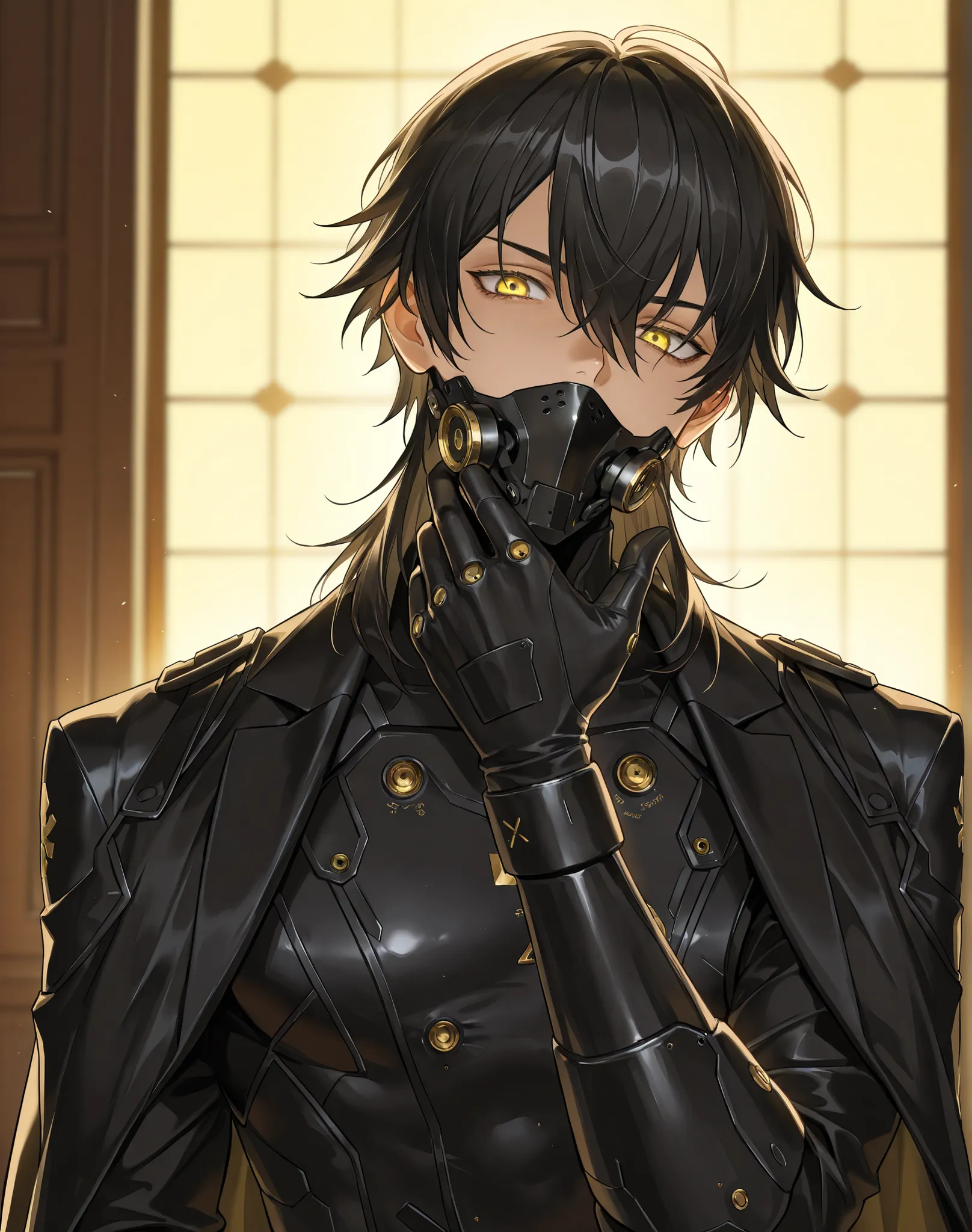 (face focus, medium shot:1.22), dynamic pose, three quarter shot, looking at viewer, mature, (1boy:0.45), solo, effeminate, tomboy, masterpiece, best quality, amazing quality, very aesthetic, high resolution, ultra-detailed, dramatic lighting, absurdres, a...