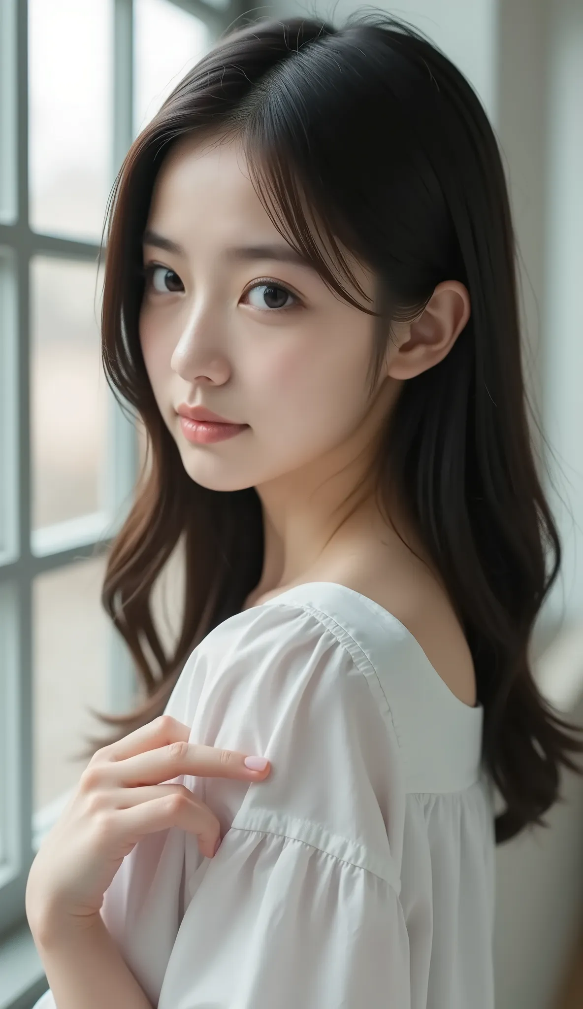 8 girl, black hair, Japanese, (masterpiece:1.3)、1 person, Super detailed finish、(High resolution、8K:1.3)、(highest quality、Ultra-realistic as a photo:1.harp focus, 超High resolutionの顔、the face is in focus、Ultra high definition and beautiful eyes, very cute、v...