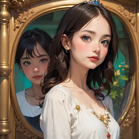 397 ((The Young Princess and the Young Prince)),(short hair),(Neat hair),(Ultra High Definition),(Opulent Palace),(Leonardo da Vinci Style Painting)