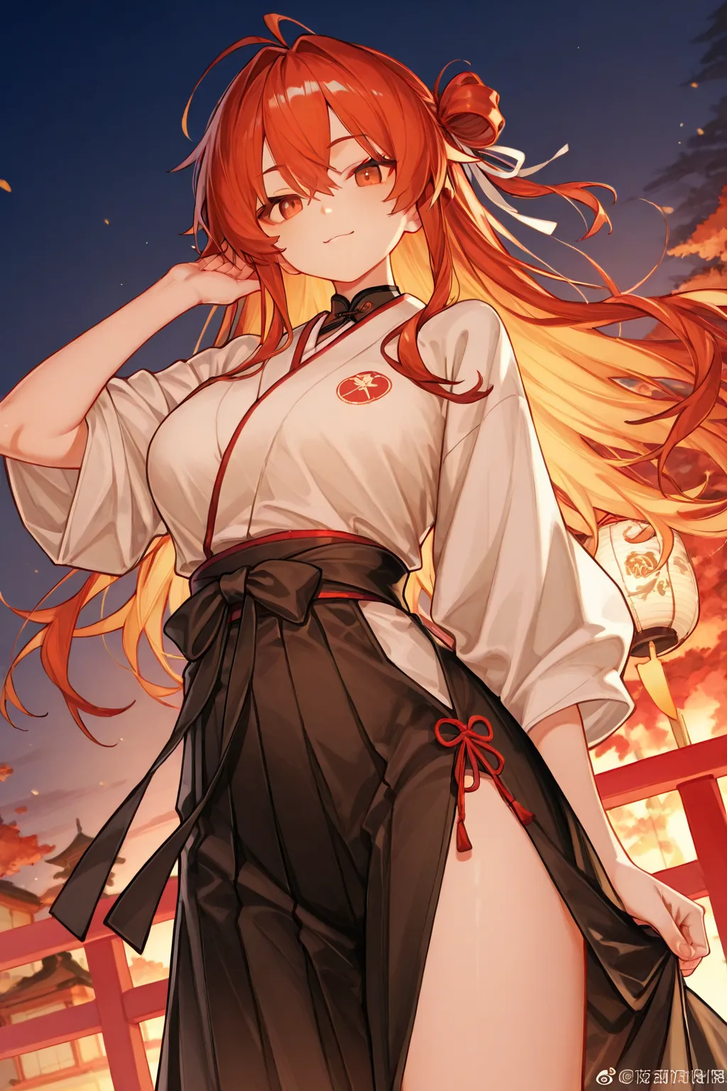女神侧颜·绚烂夕阳!