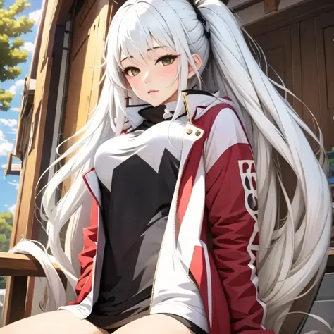 white dreamy girl -Catmoon