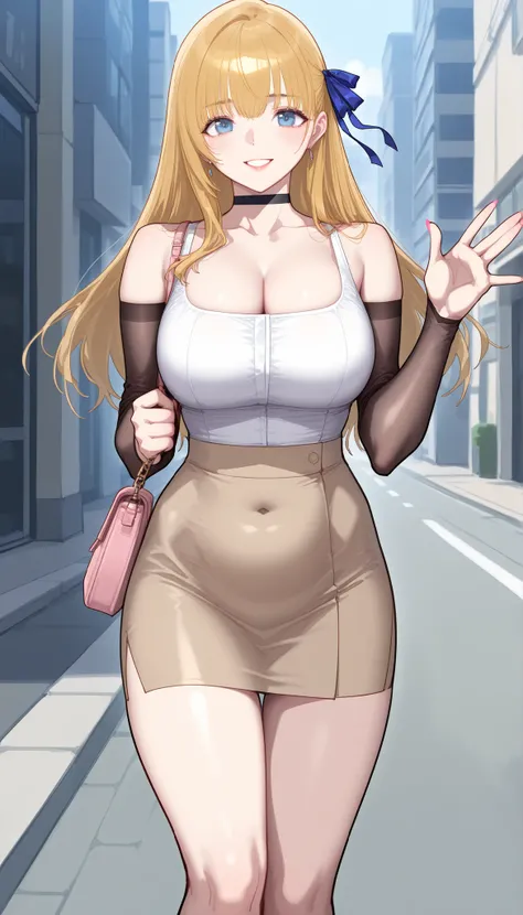 (PONY XL) Liya - FITNESS [ MANHWA], gorgeous pretty adult woman with orange-blonde long hair, forehead hair bangs, big blue eyes, fair natural skin, pink nails, small yet slightly plump breasts, small waist, plump light-red lips, and a perfect slender body...