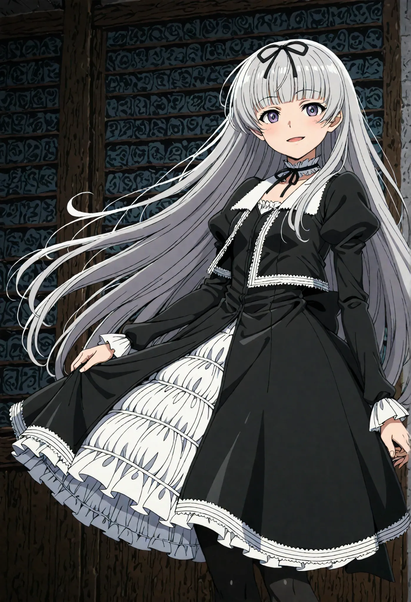 Gretel (black lagoon), Gothic Fashion, Best Quality,  HD ,masterpiece, High resolution,, No Socks 