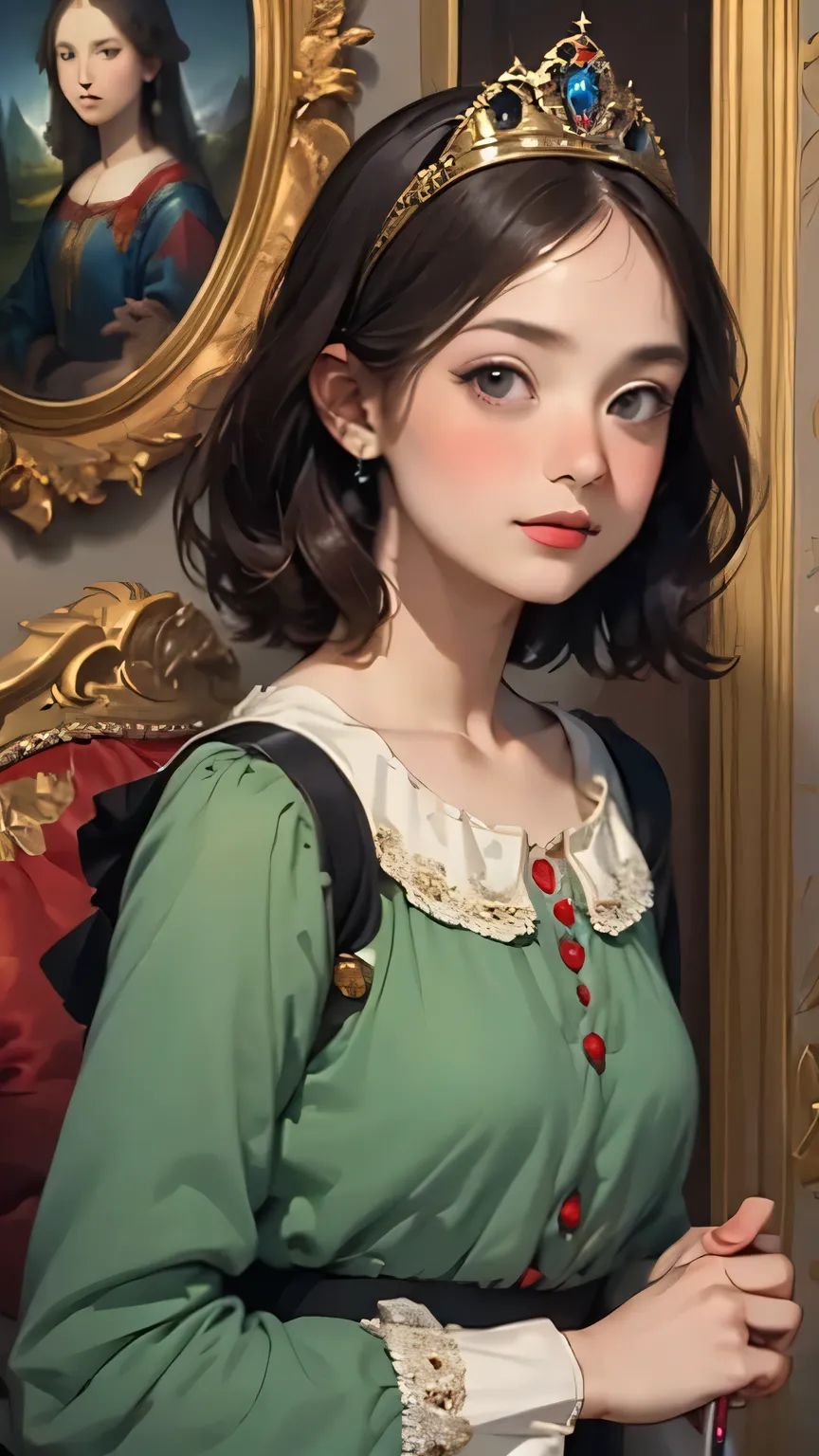 397 ((The Young Princess and the Young Prince)),(short hair),(Neat hair),(Ultra High Definition),(Opulent Palace),(Leonardo da Vinci Style Painting)