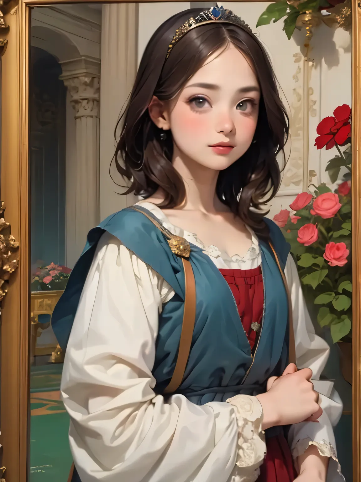 397 ((The Young Princess and the Young Prince)),(short hair),(Neat hair),(Ultra High Definition),(Opulent Palace),(Leonardo da Vinci Style Painting)