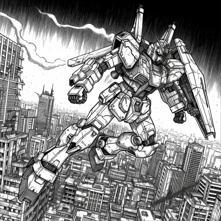 ÉPICO mecha vuela 😍
