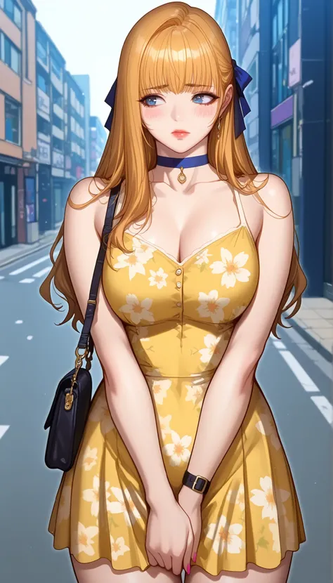 (PONY XL) Liya - FITNESS [ MANHWA], gorgeous pretty adult woman with orange-blonde long hair, forehead hair bangs, big blue eyes, fair natural skin, pink nails, small yet slightly plump breasts, small waist, plump light-red lips, and a perfect slender body...