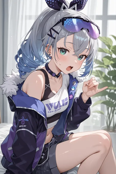 silver wolf、Collapse Starrail、HIGH DEFINITION、clumsy gesture