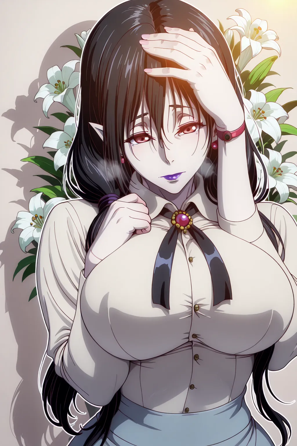 (code Geass-style:1.5), (jam-orbital-style:1.2), (zonda_(solid_air)-style:1.2), ((anatomical correct)), ((Cinematic, unreal engine, eye-catching, ambient occlusion, UHD, masterpiece)), ((perfect lighting, soft shadow)), perfect body, perfect eyes, perfect ...