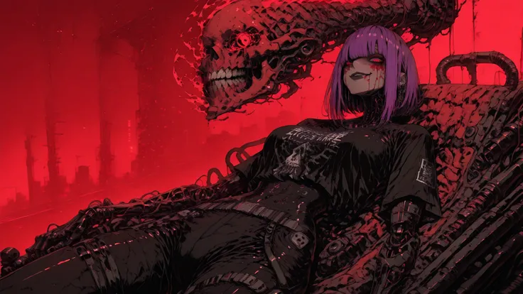 r17329_illu,Dynamic lighting,HDR,sinner2,r17329_illu,Dynamic lighting,HDR,morimee_style,748cmstyle,anime,cyberpunk,japan style cyberpunk girl thinks about what to break next?black cyber punk high detailed motorcycle at the end of the road on the rainy nig...