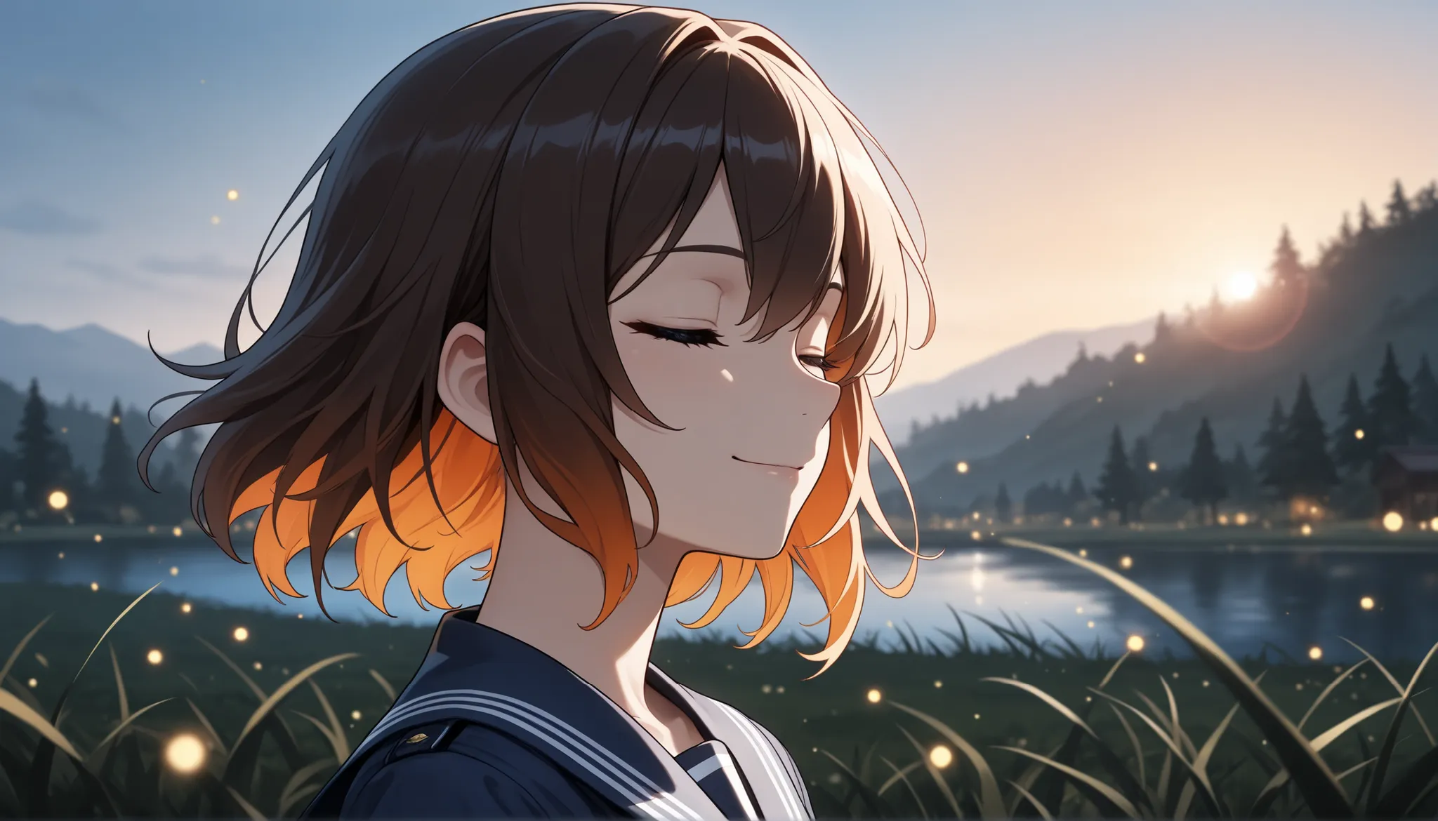 (top quality,8k,Hi-Res, masterpiece:1.2), (anime style),super detailed, HDR, Ultra High Resolution, Studio Lighting, Ultra Fine Painting, sharp focus, physics-based rendering, Extreme Detailed Description, professional, bright colors, Bokeh, PORTRAIT, Conc...