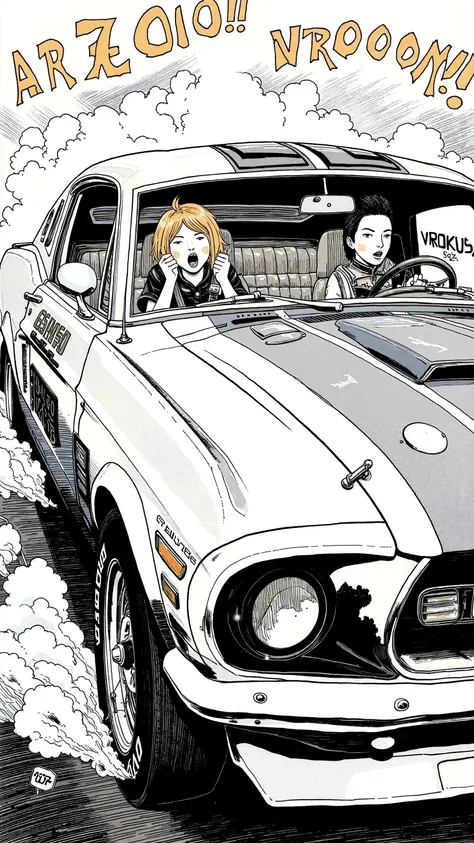 Sleek Design, Equipment, The scene below, which is reminiscent of the manga-specific, of fog lights. car, sense of speed on that front grille, fog lights depicts, Strong presence. Manga-specific, equipped with, expresses the thrill and anxiety, chrome deco...