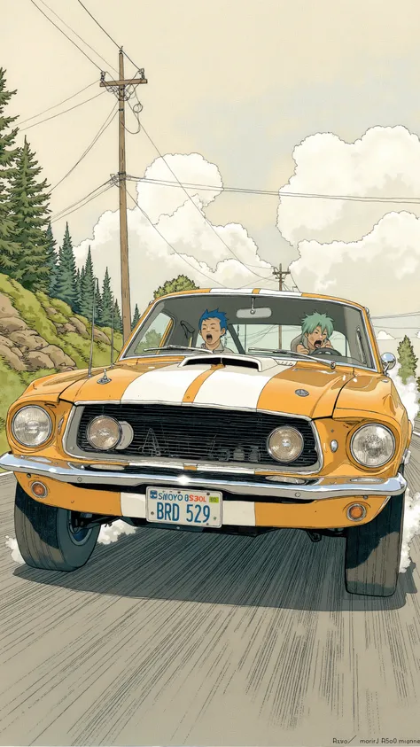 Sleek Design, Equipment, The scene below, which is reminiscent of the manga-specific, of fog lights. car, sense of speed on that front grille, fog lights depicts, Strong presence. Manga-specific, equipped with, expresses the thrill and anxiety, chrome deco...