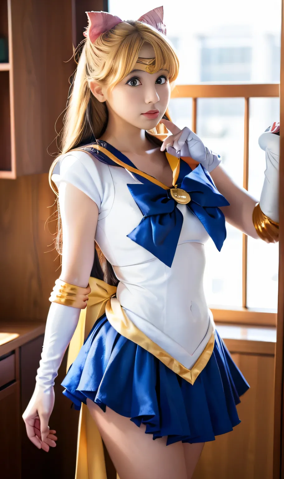 Arab women in costumes are posing for a photo shoot, Sailor Venus、sexy、 beautiful  facial features、Ayaka cosplay, Sailor Galaxia.  beautiful , cosplay, by Sailor Moon, アニメガールcosplay, Anime cosplay, 広告用cosplay, Sailor Moon Style, Sailor Moon!!!!!!!!, フルcosp...