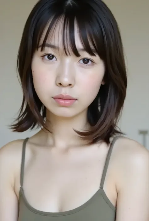 (( PREMIUM QUALITY,  8k )), ((masterpiece)), ( details),     Japanese girl,   first person view   ,One Woman, petite woman ,   Sexy,(  in the bedroom),(((    absurdly large breasts ,    completely naked,  beautiful breasts, short bob hair , black hair))), ...