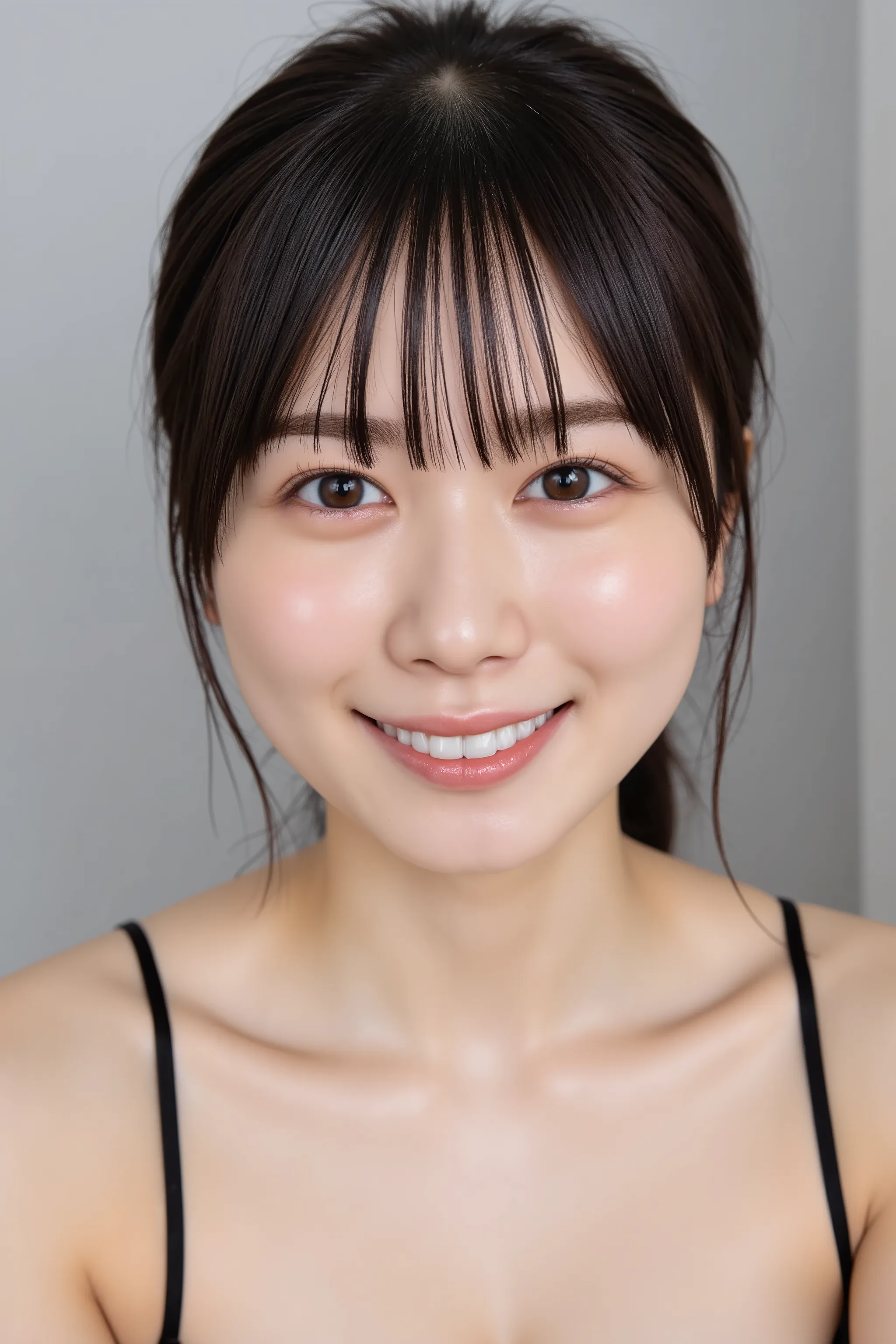 This photo captures a beautiful Japanese woman. nude,
The image is very high resolution, with clear skin texture.
The focus is very sharp and focused on her face.
This is an ultra-high resolution image.
Her facial expression is sexy.
She is facing forward....